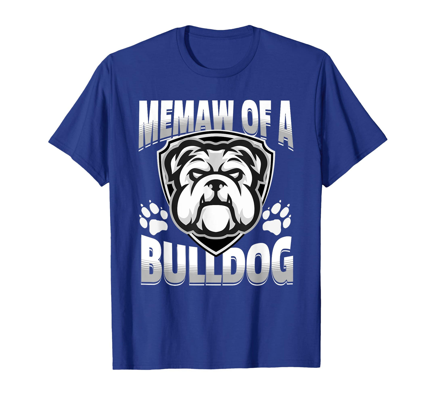 Memaw of a Bulldog Game Mascot Day - Matching Team Color T-Shirt for Men Women Kids