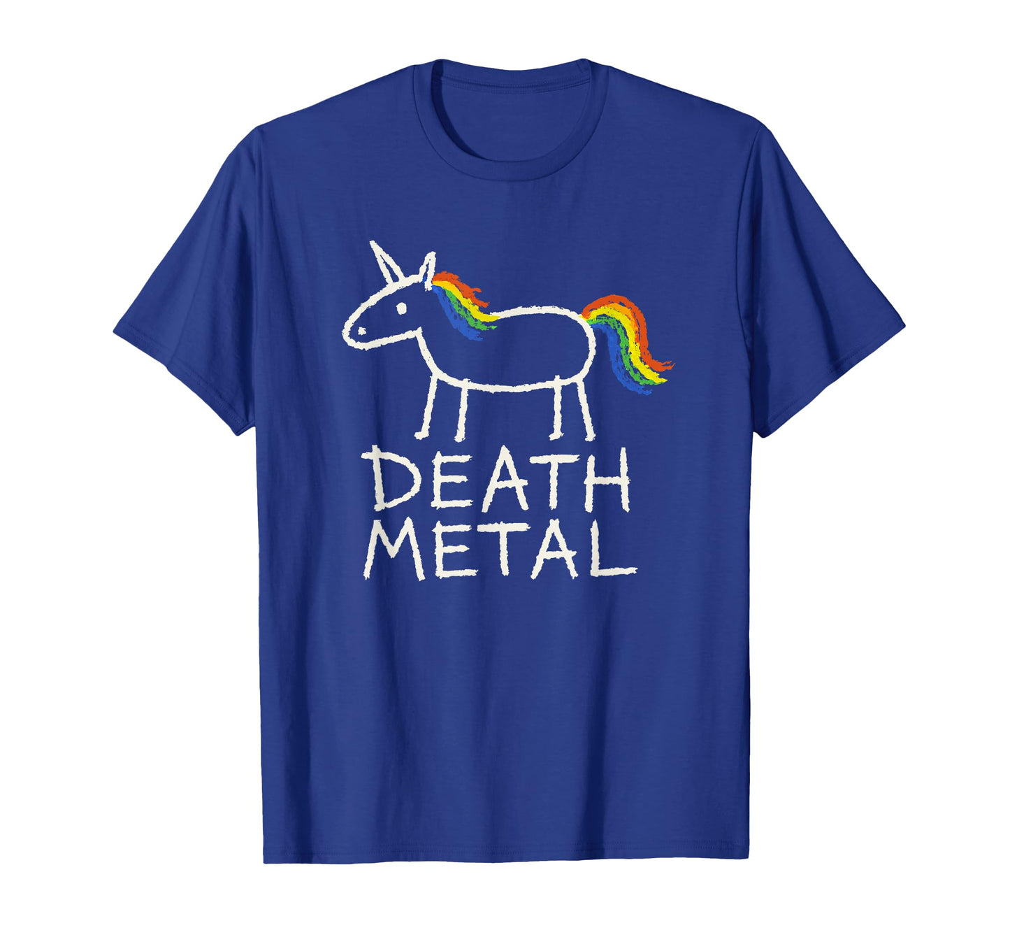 Funny Unicorn Death Metal Rainbow Metalhead Tee T-Shirt