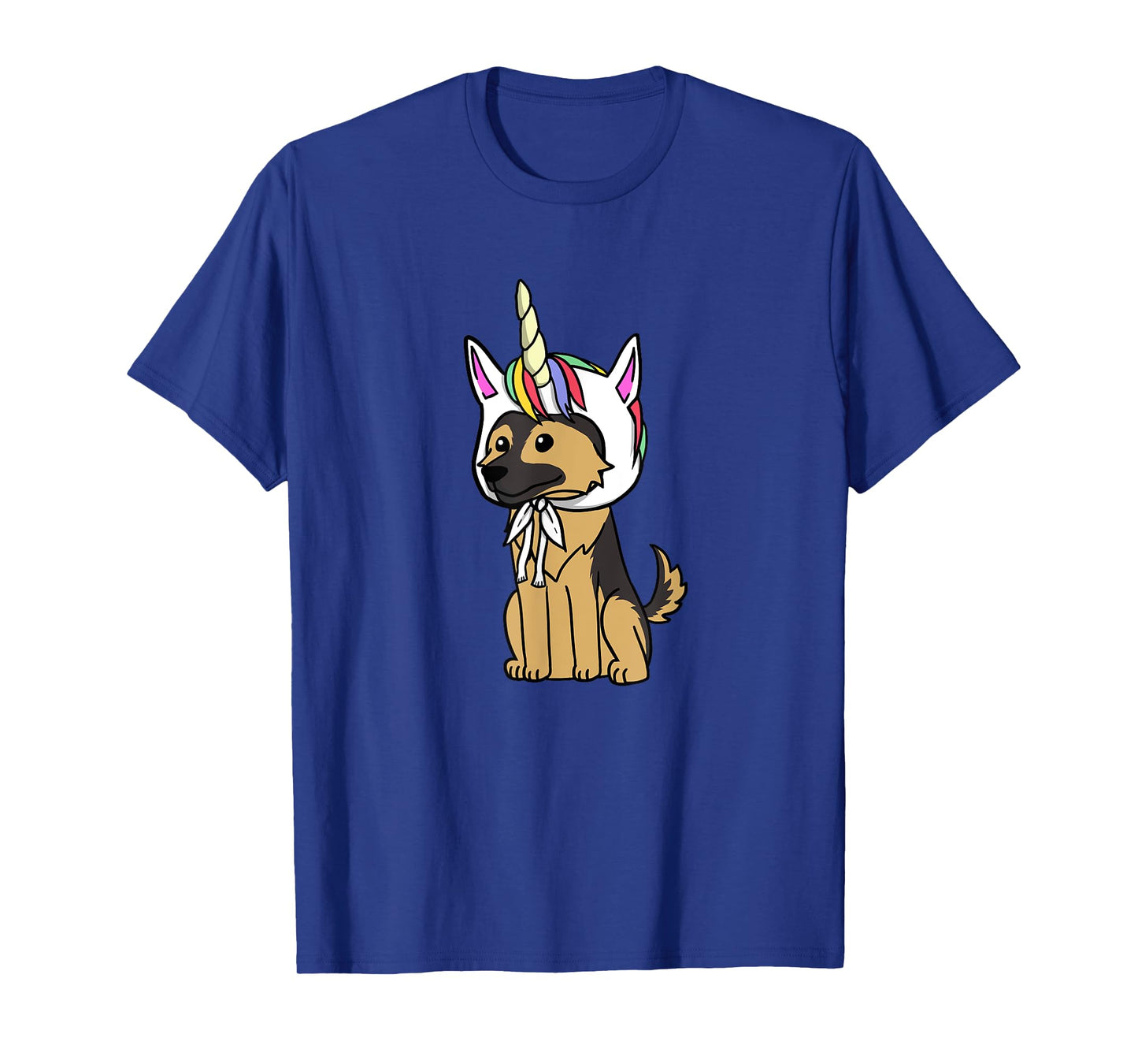 German Shepherd Unicorn Hat T-Shirt Funny Dog Shirt T-Shirt