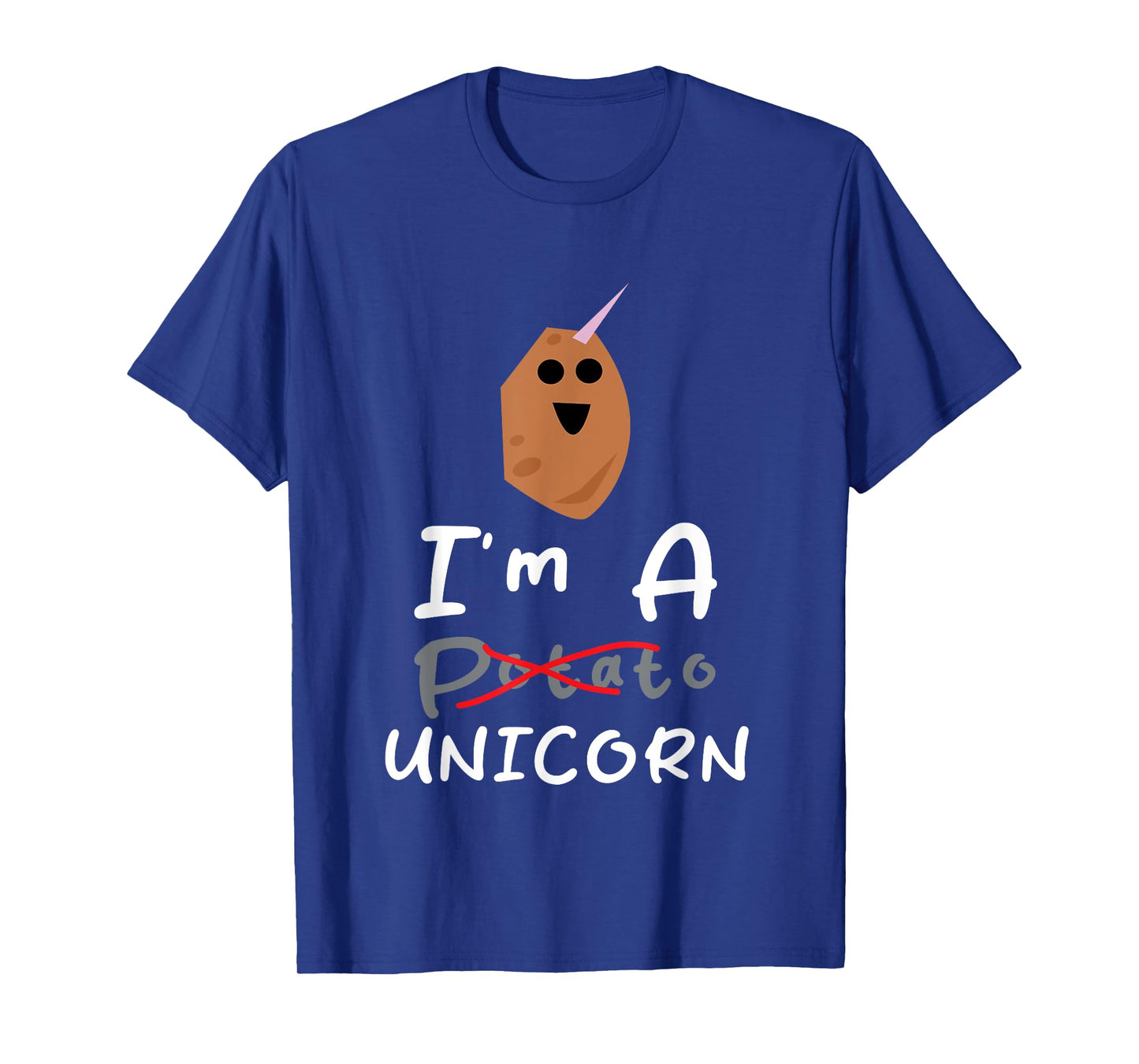 Funny Potato I'm A Potato Unicorn Funny Potato Unicorn Memes T-Shirt