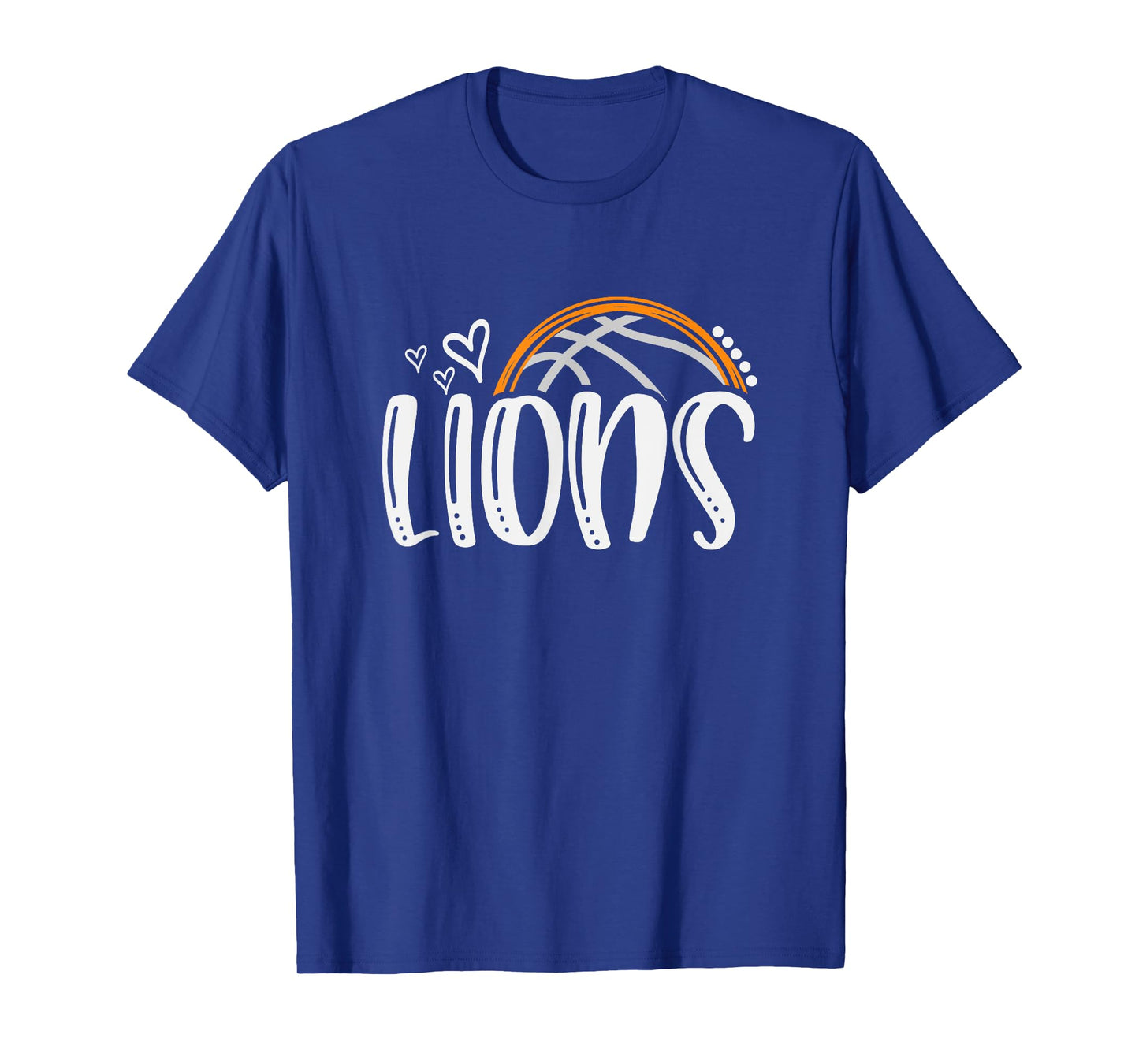 Basketball Lions School Sports Fan Team Spirit T-Shirt