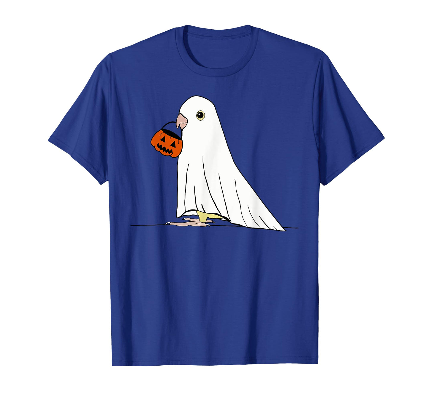 Parrot Ghost Pumpkin Funny Birds Lover Halloween Costume T-Shirt