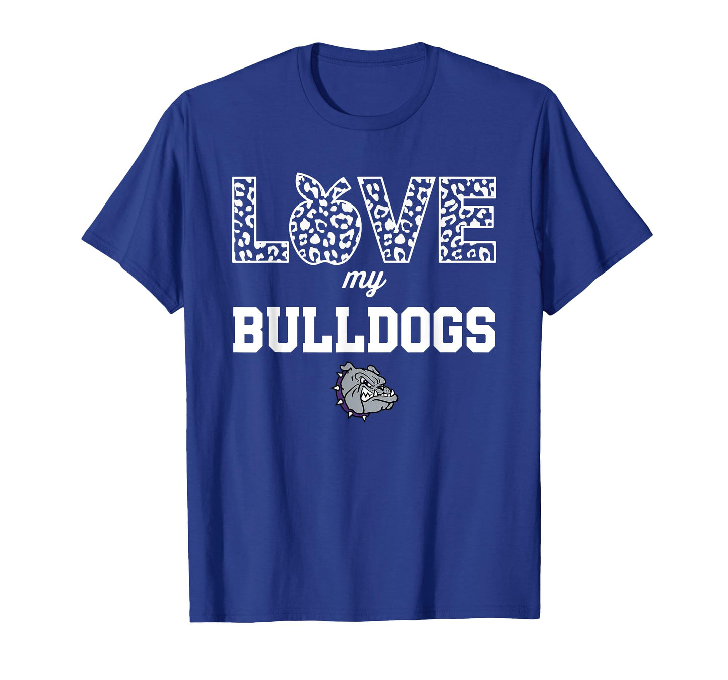 Brownsburg Bulldogs Logo Love My Team HS T-Shirt