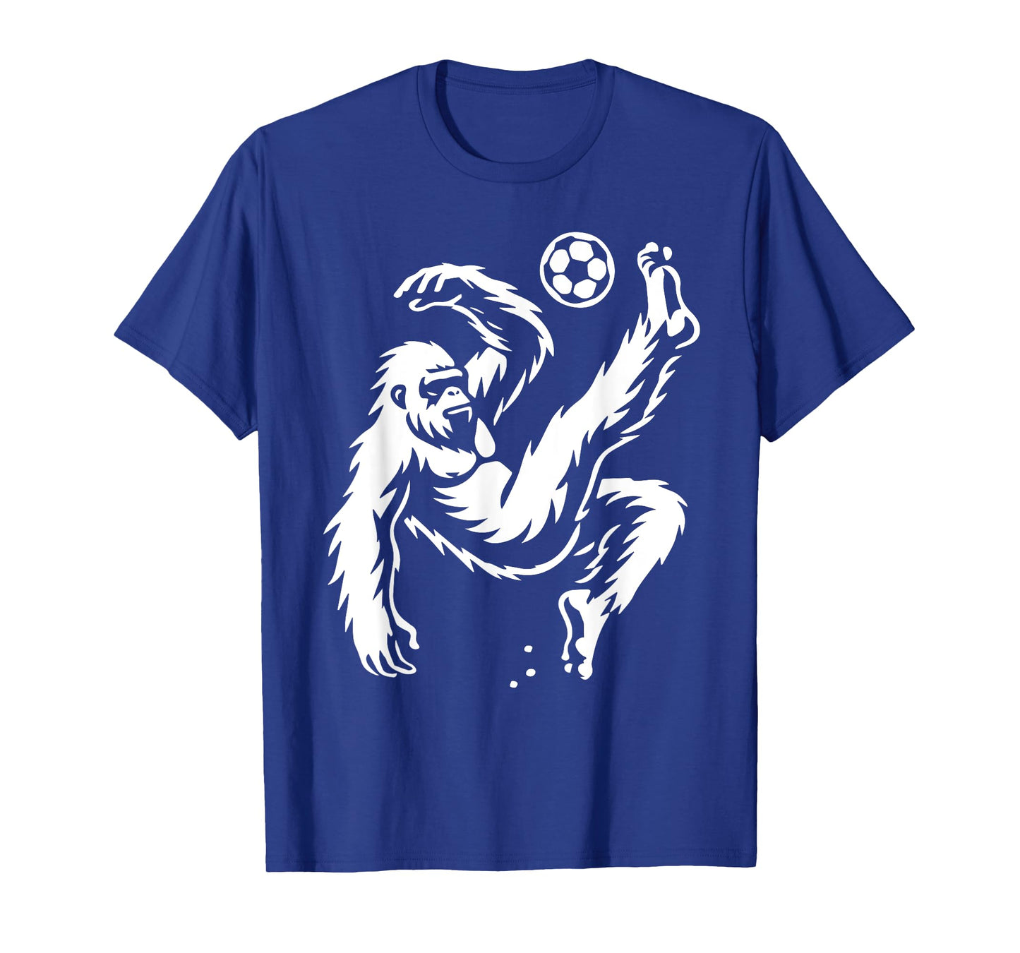 Funny Bigfoot Playing Soccer, Sasquatch Bicycle Kick Soccer T-Shirt