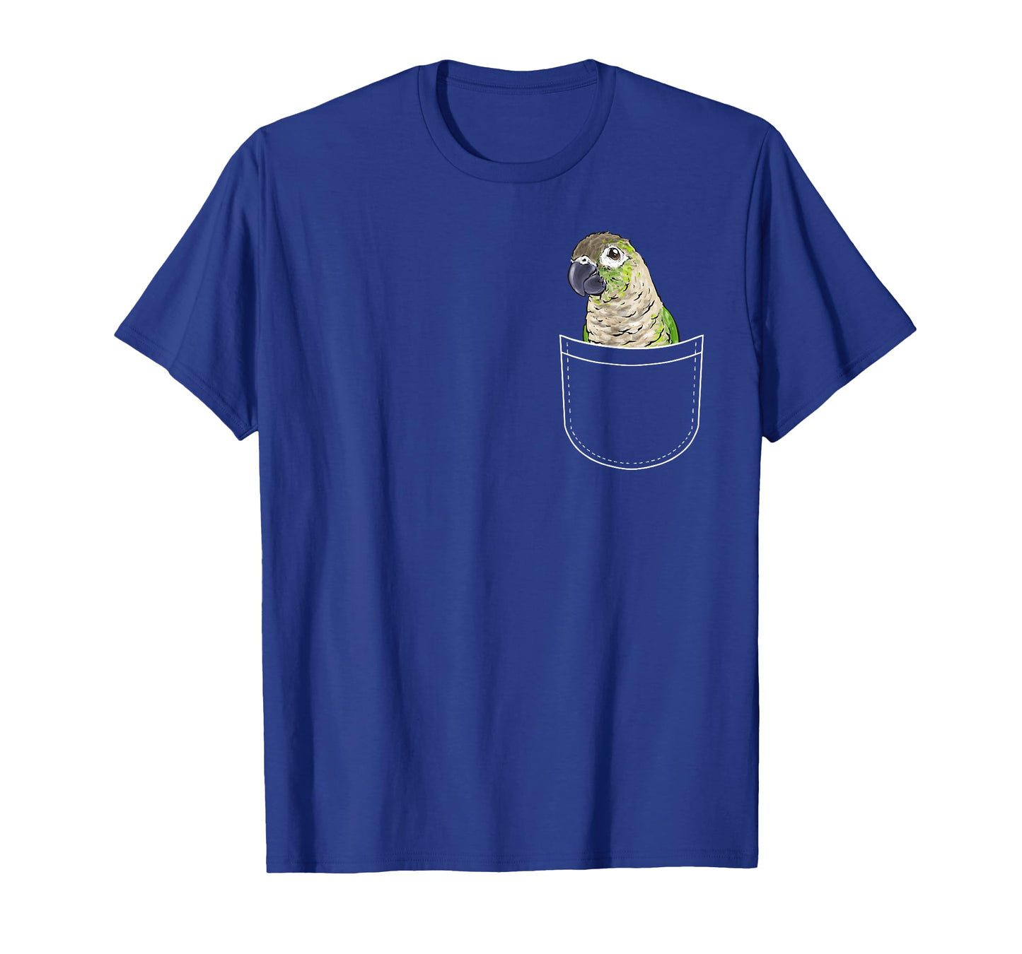 Green Cheek Conure In Pocket Parrot Bird Conure T-Shirt