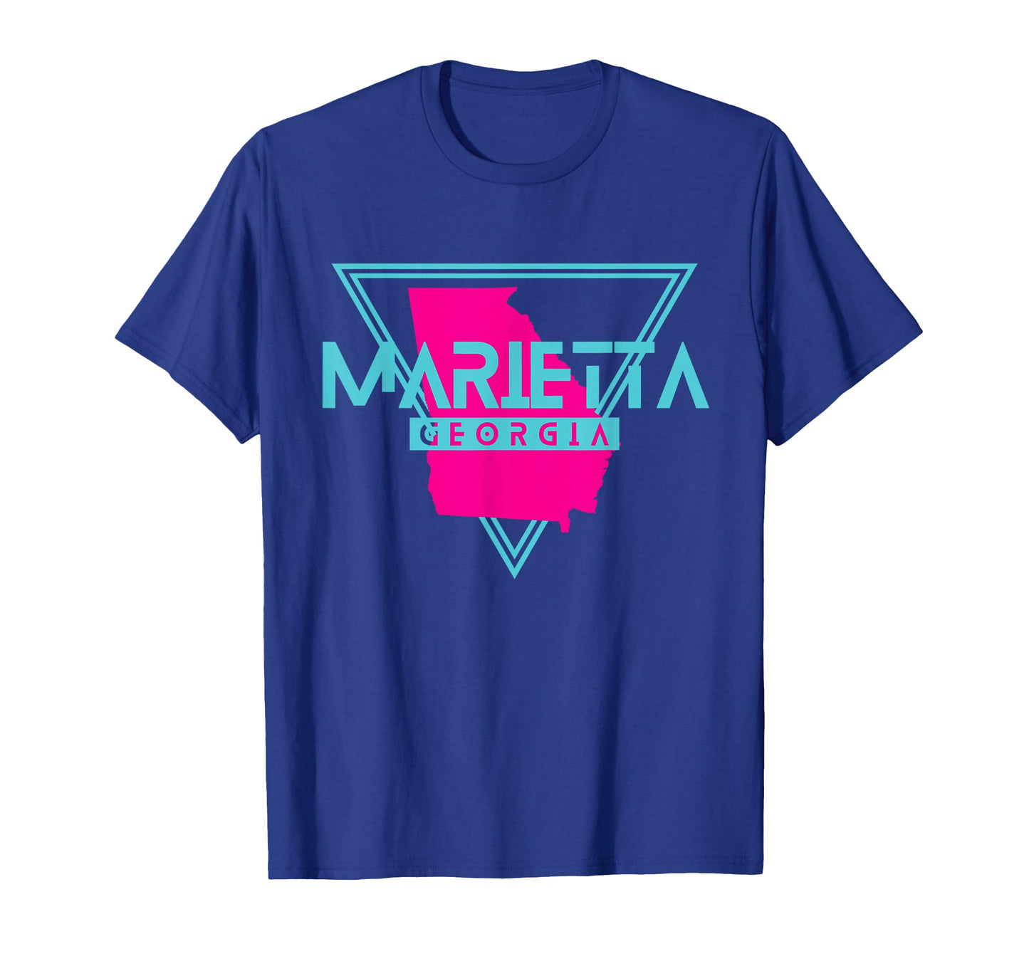 Marietta Georgia Souvenir GA Retro Triangle T-Shirt