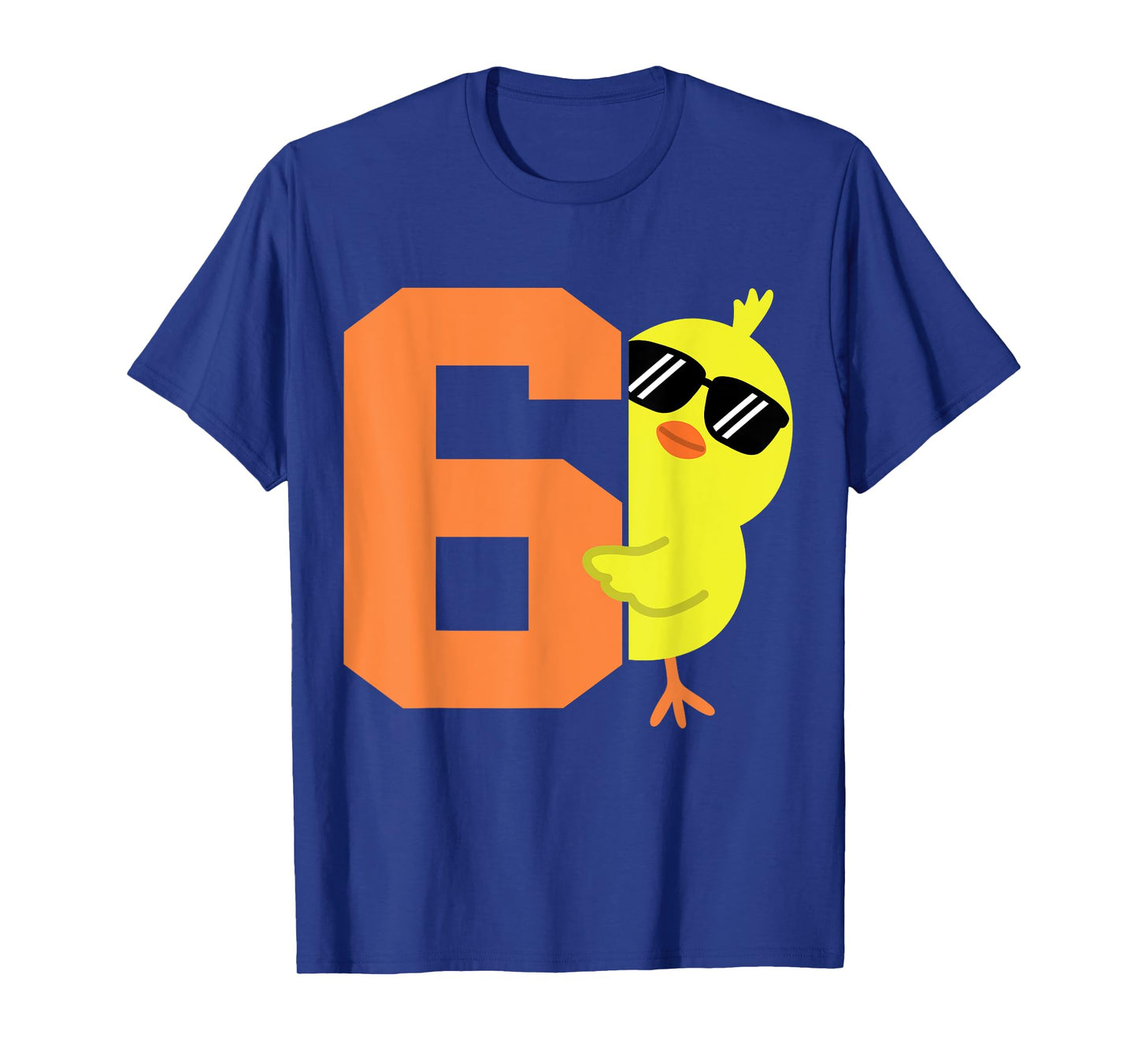 Kids 6th Birthday Chicken Themed Cute 6 Year Old Boys Chick T-Shirt