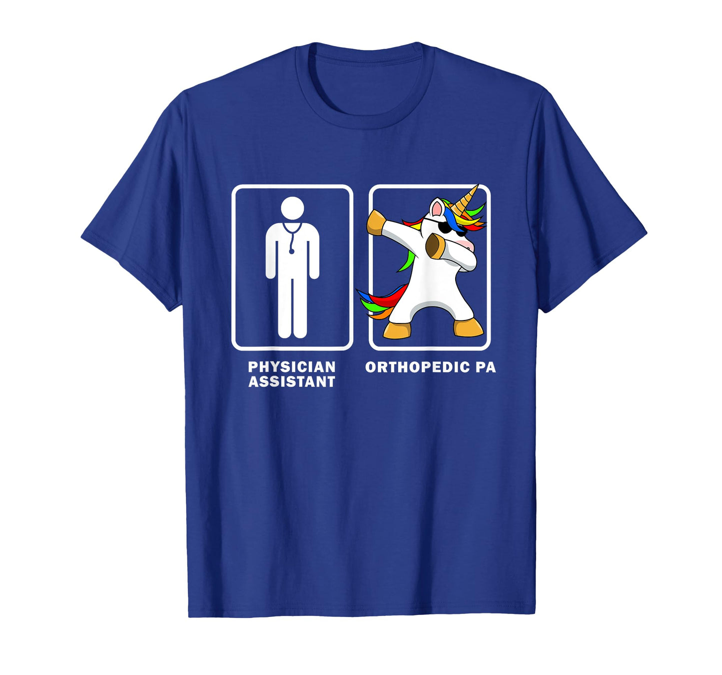 Physician Assistant Orthopedic PA Dabbing Unicorn Funny Dab T-Shirt