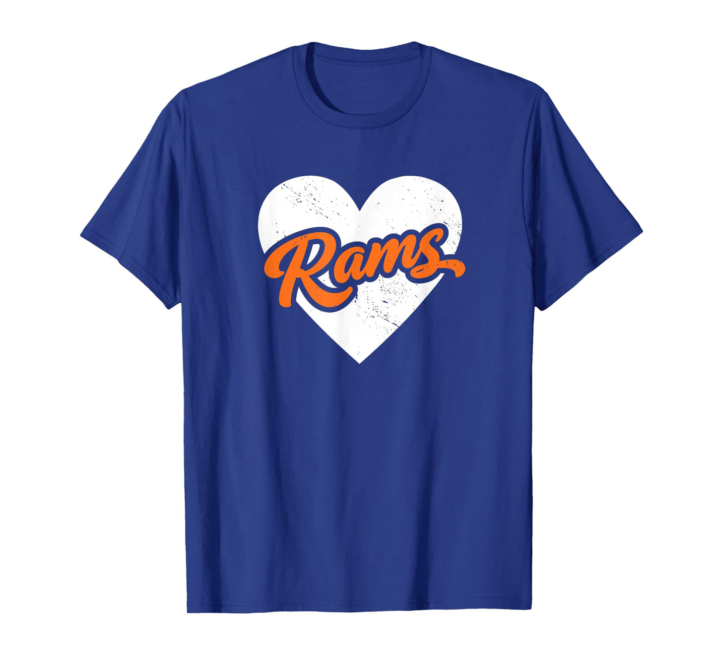 Vintage Rams High School Go Rams Pride Heart T-Shirt