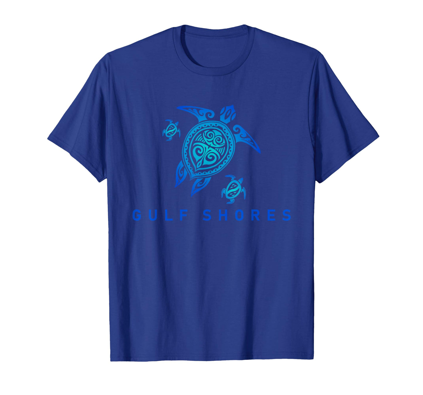 Gulf Shores Alabama T-Shirt Sea Blue Tribal Turtle T-Shirt