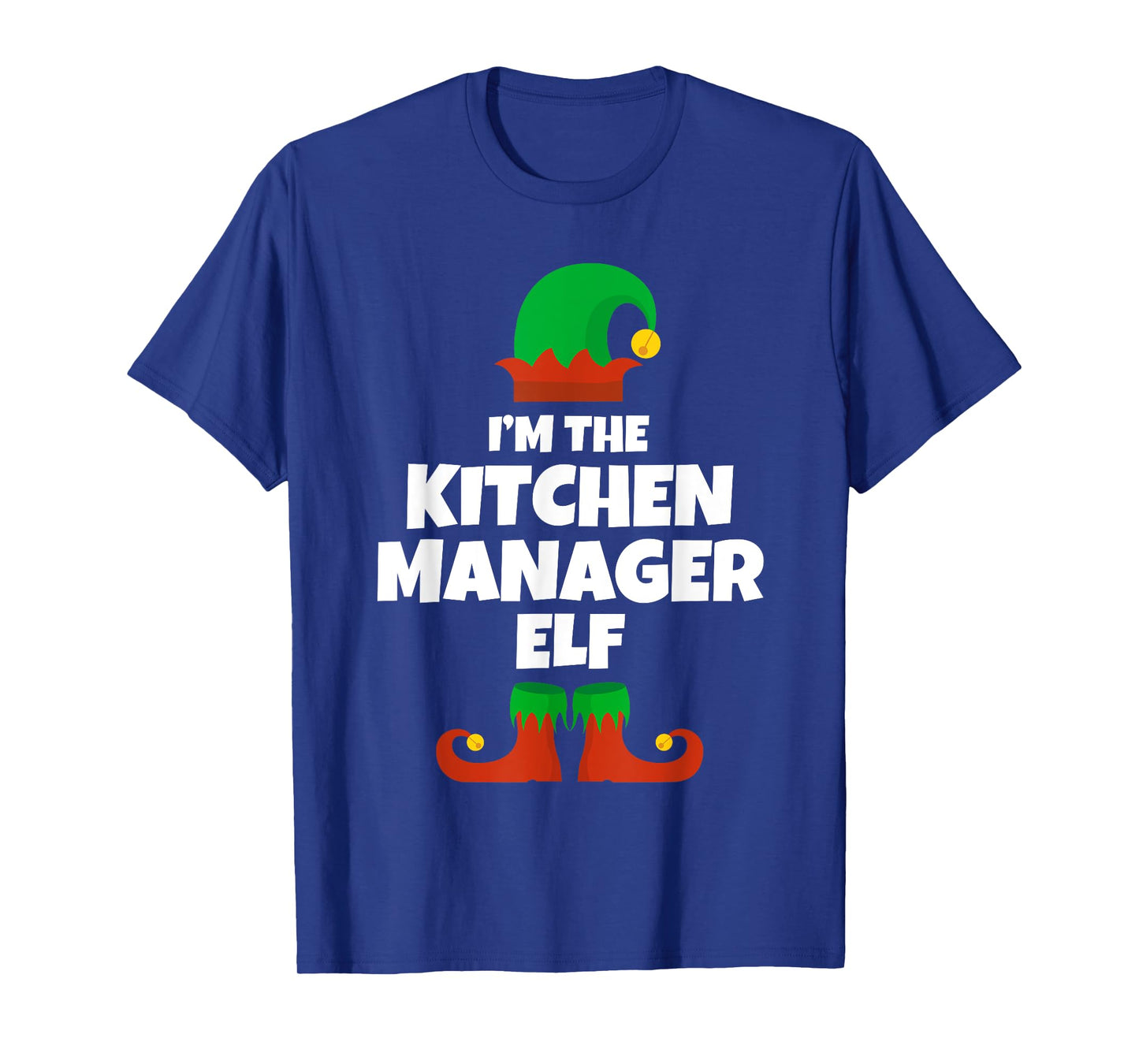 I'm The Kitchen Manager Elf Family Pajama Christmas Funny T-Shirt