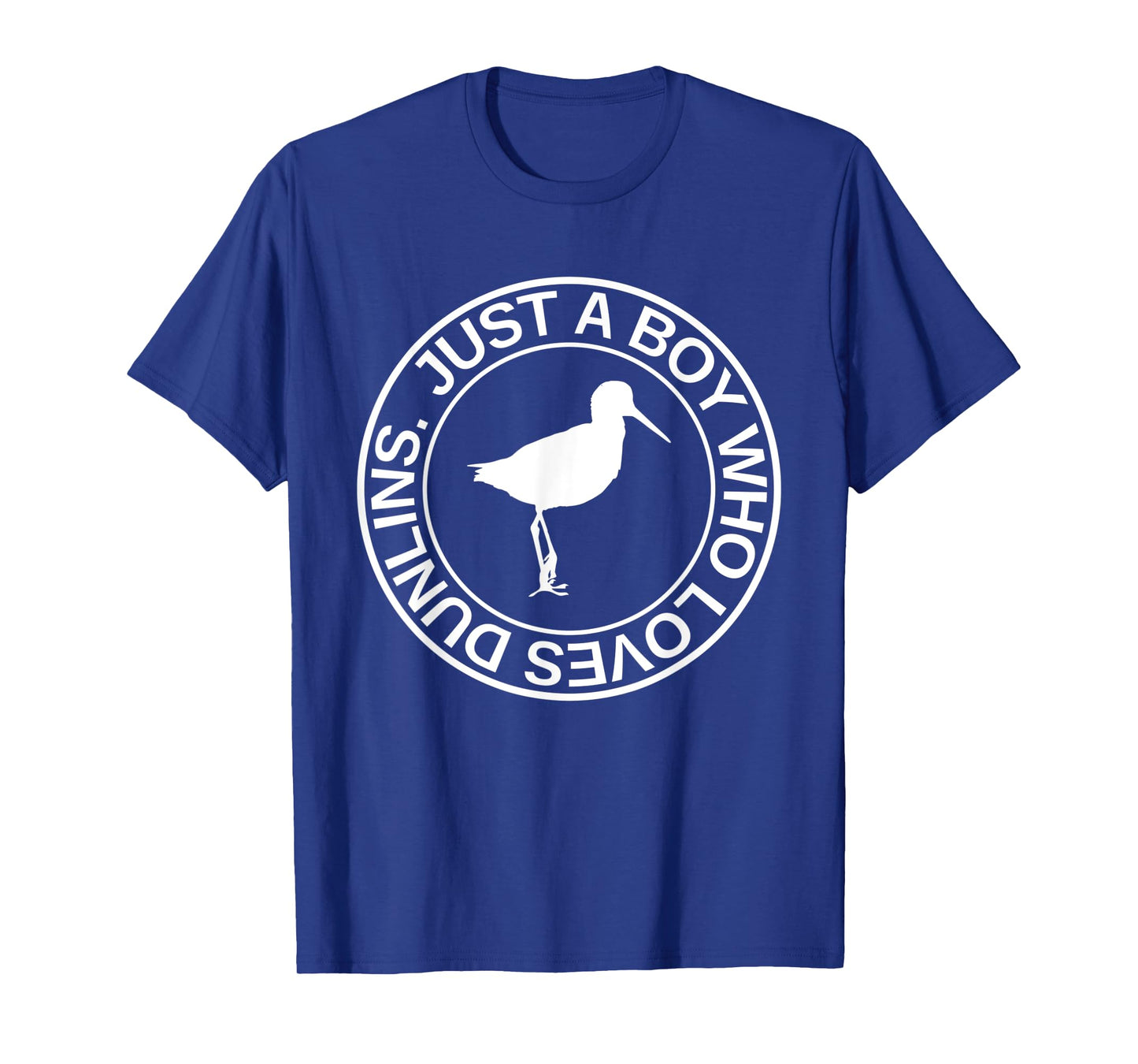 Just A Boy Who Loves Dunlins Gift For Men Sandpiper Bird T-Shirt
