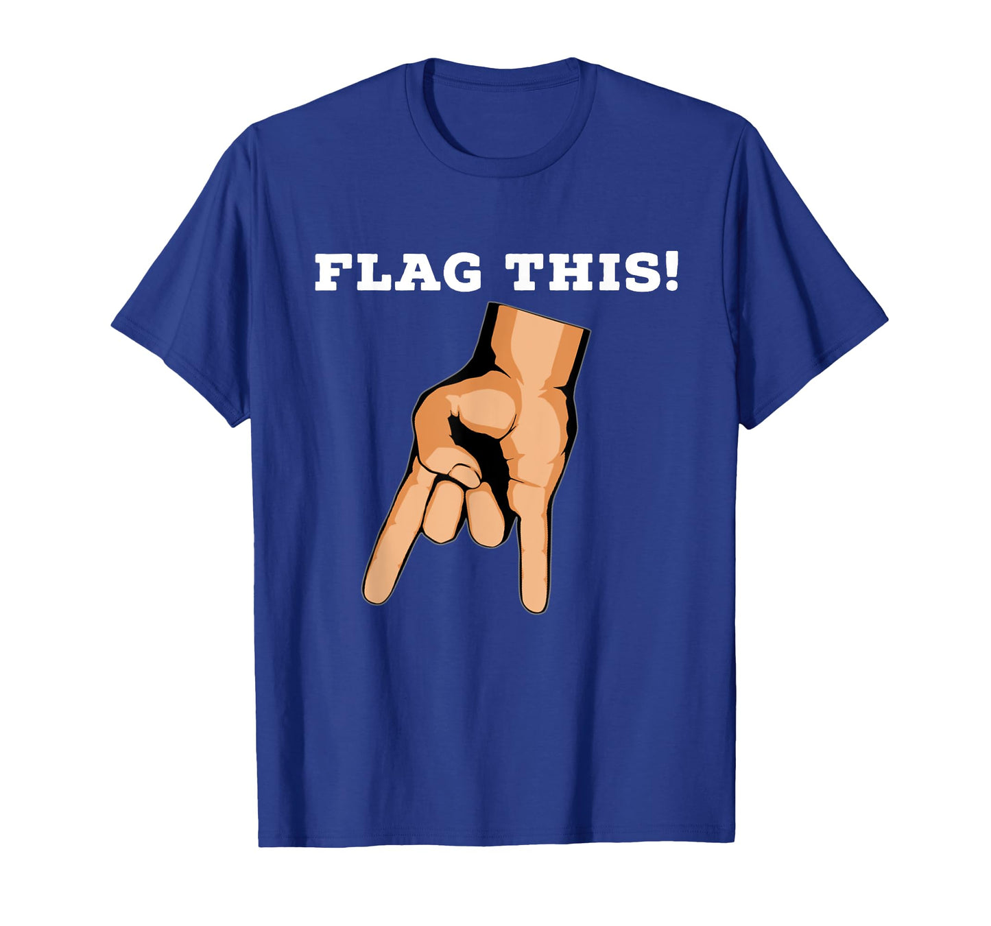 Flag This Upside Down Horns T-shirt T-Shirt