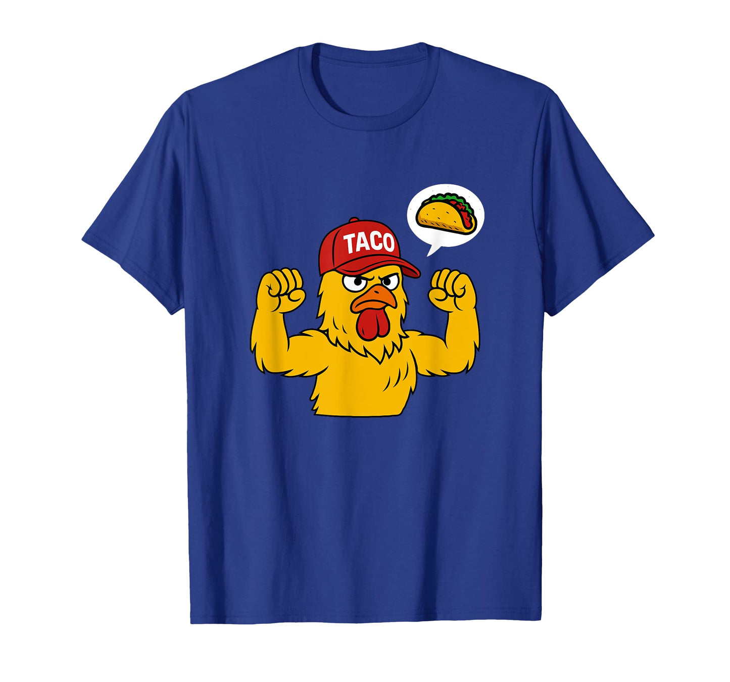 TACO Angry Chicken Hat Patriotic Funny T-Shirt