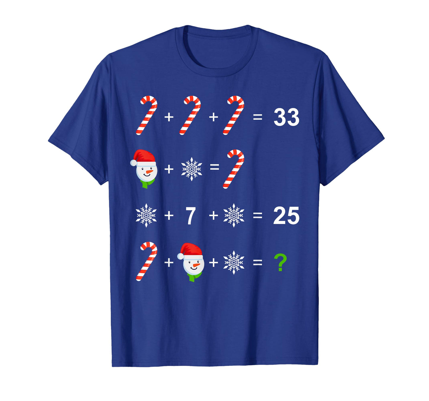 Funny Christmas Math Teacher Order of Operations Quiz Xmas T-Shirt
