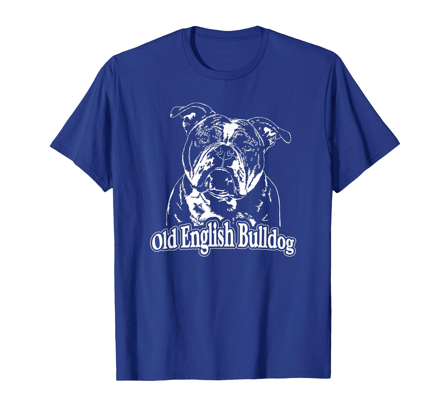 Funny Proud Old English Bulldog dog portrait gift present T-Shirt for Men Women Kids