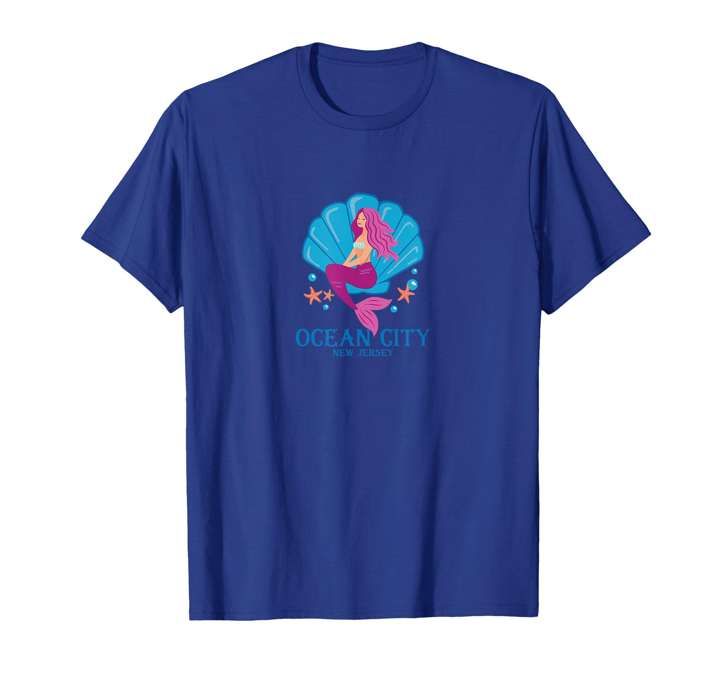 Ocean City New Jersey NJ T-Shirt Mermaid & Sea Shell Tee T-Shirt