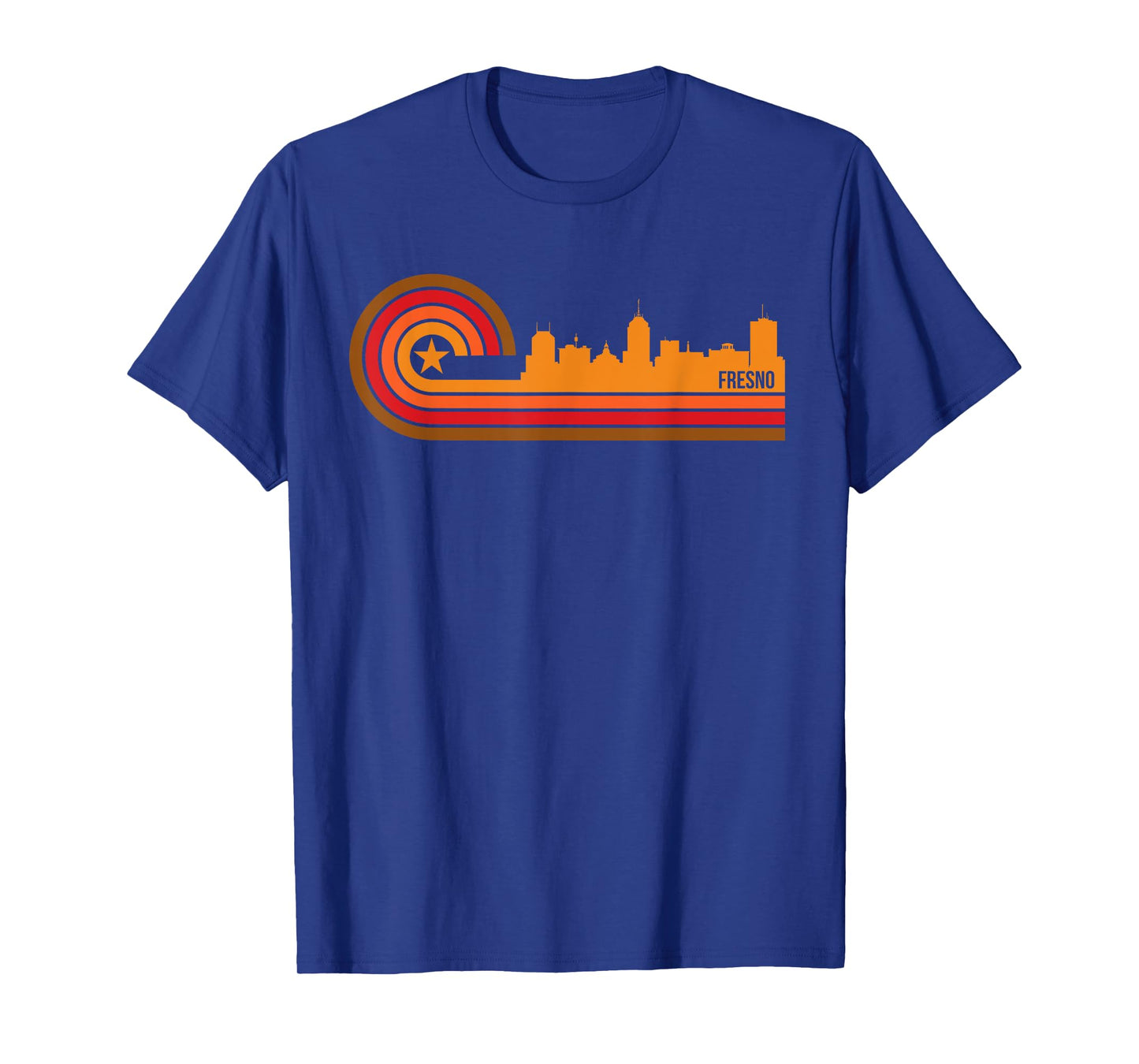 Retro Fresno T-Shirt - Fresno CA Skyline Shirt T-Shirt