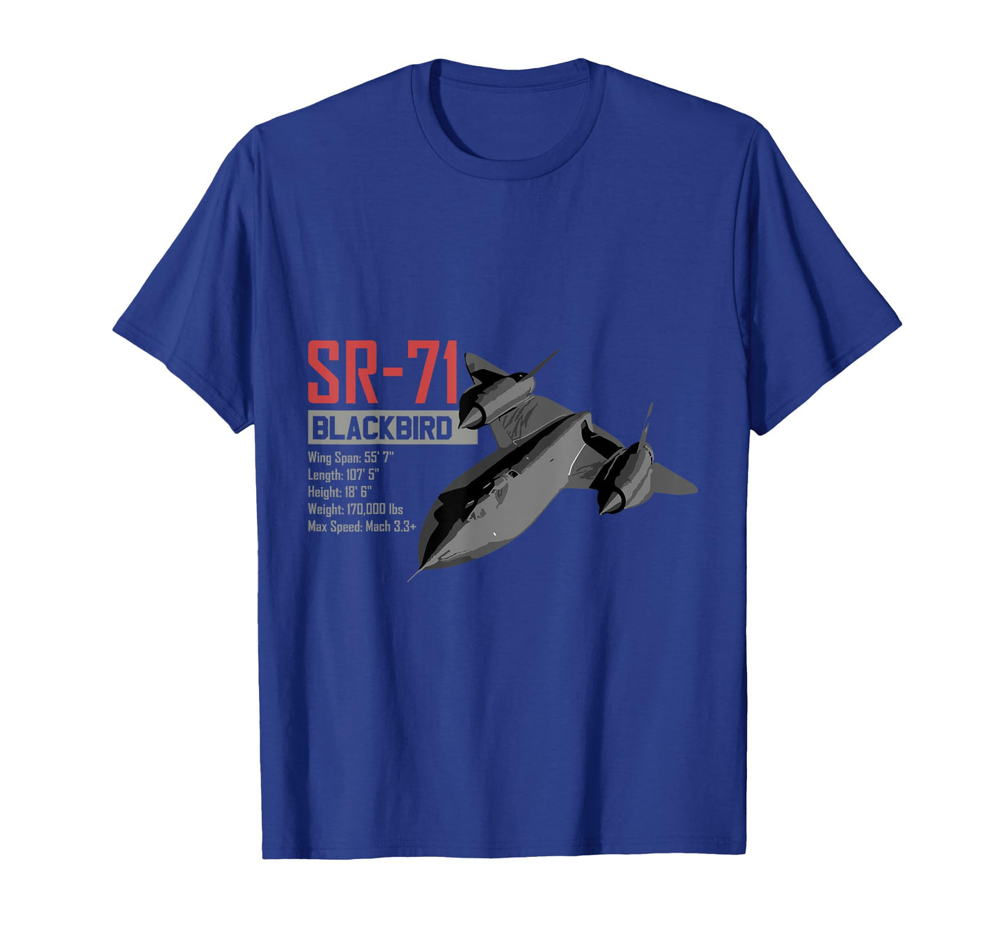 American Reconnaissance Aircraft SR71 Blackbird T-Shirt