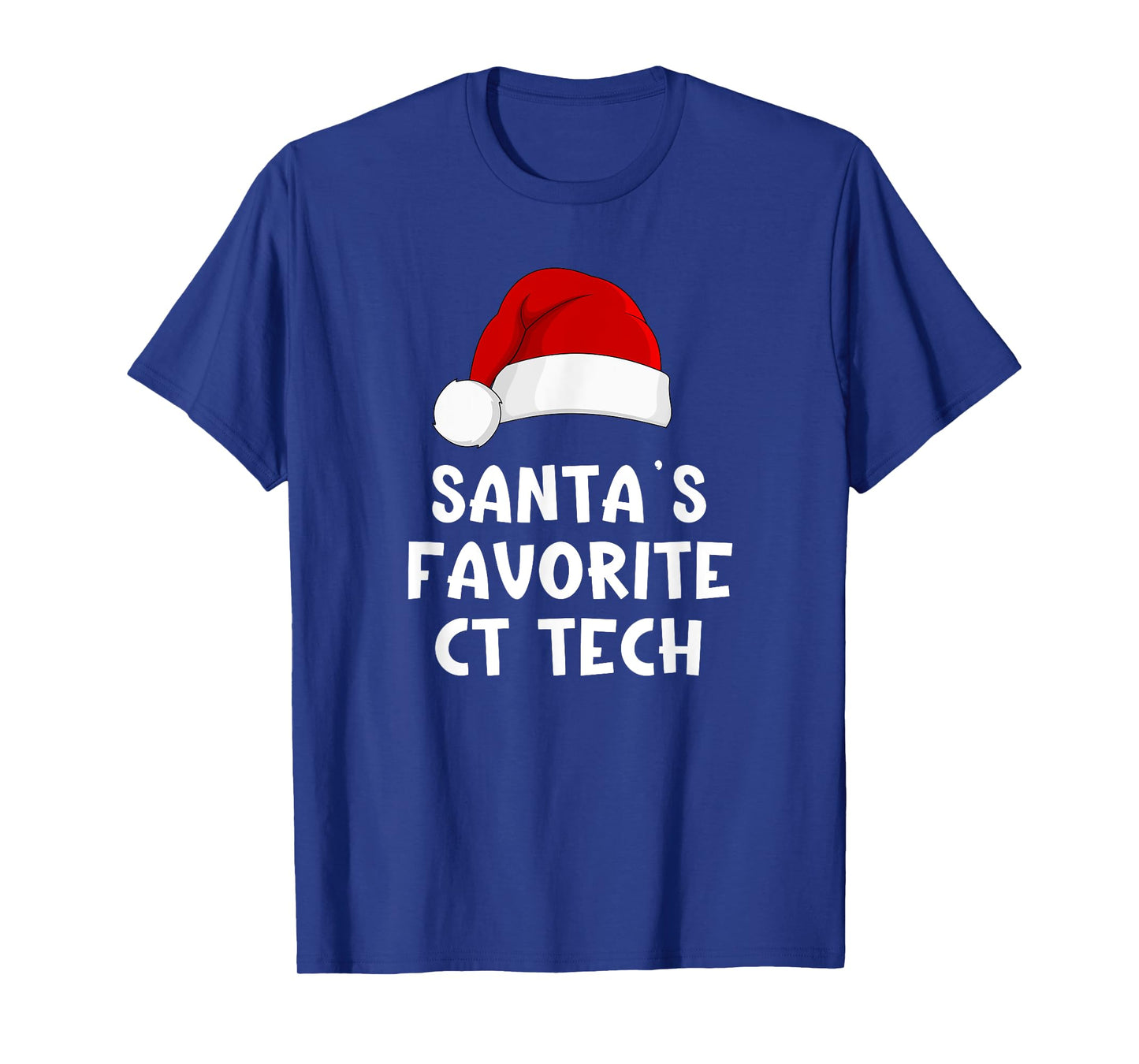 Christmas Santa's Favorite Ct Tech Funny Pajama Technologist T-Shirt