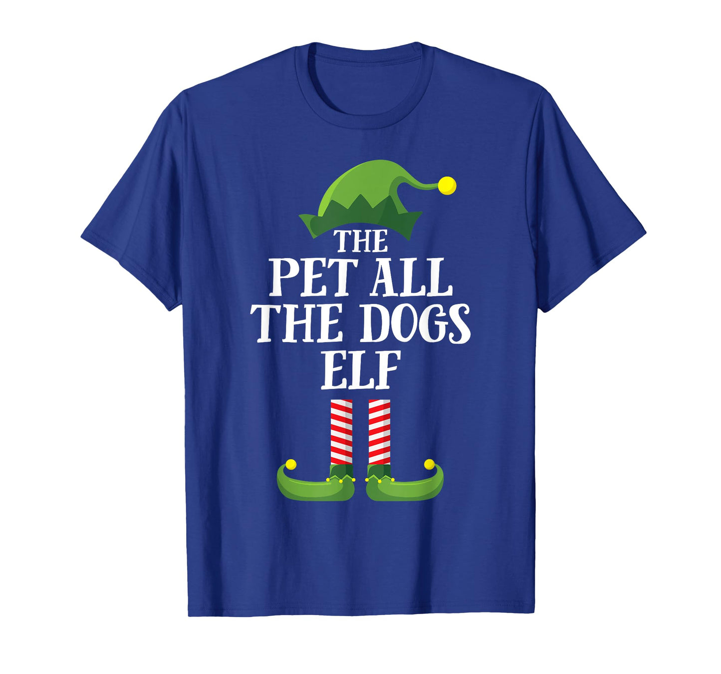 Pet All the Dogs Elf Shirt Matching Family Group Christmas T-Shirt