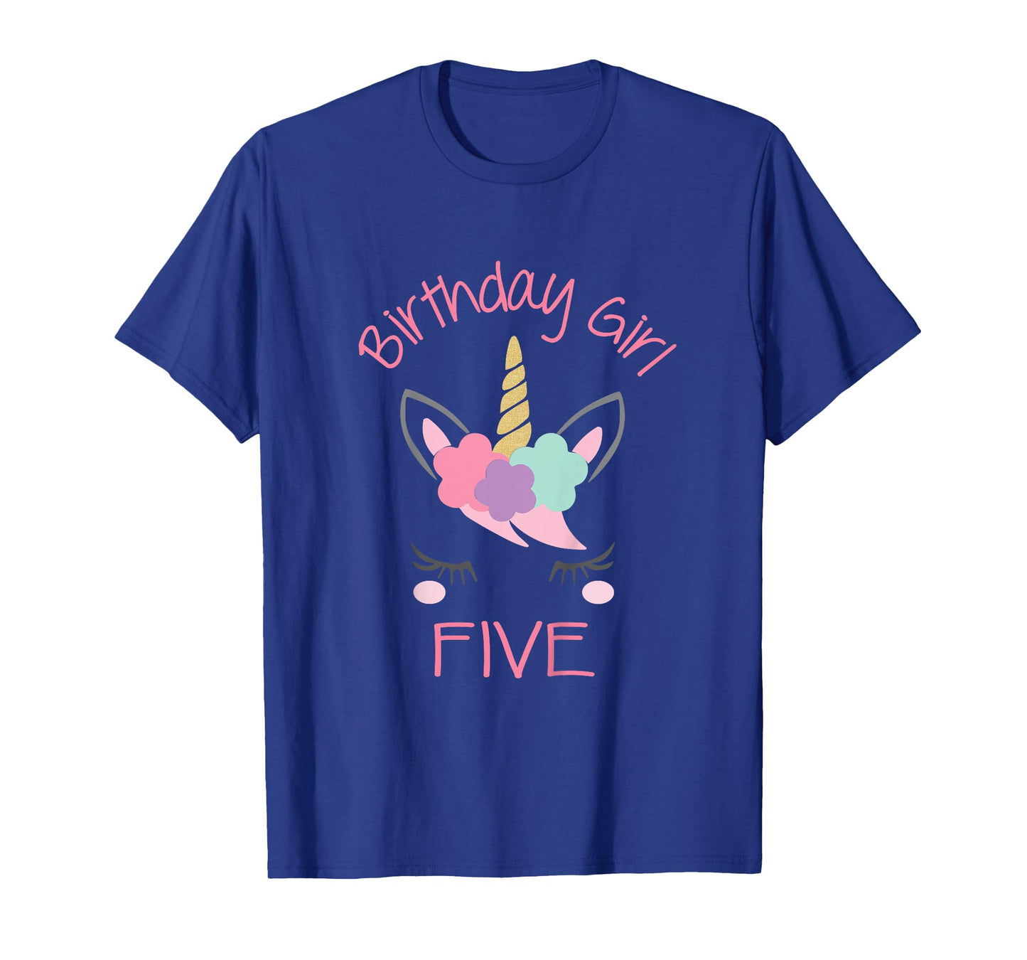 5th Birthday Unicorn Outfit, 5th Birthday Girl Shirt T-Shirt