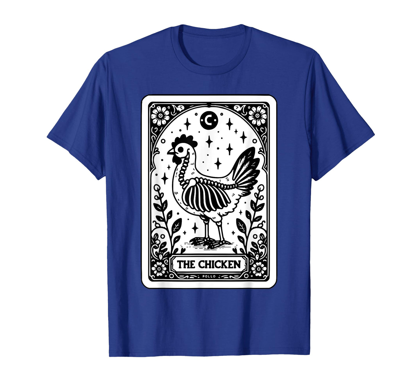 The Chicken Tarot Card Chicken Skeleton Gothic Witchy Vibes T-Shirt