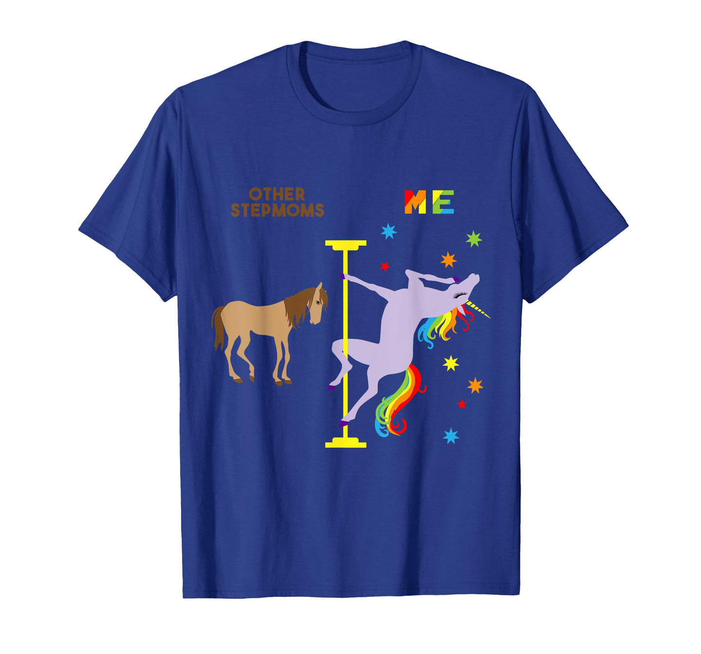 Unicorn Stepmom Shirt Funny Rainbow Gifts for Step Moms Tee T-Shirt