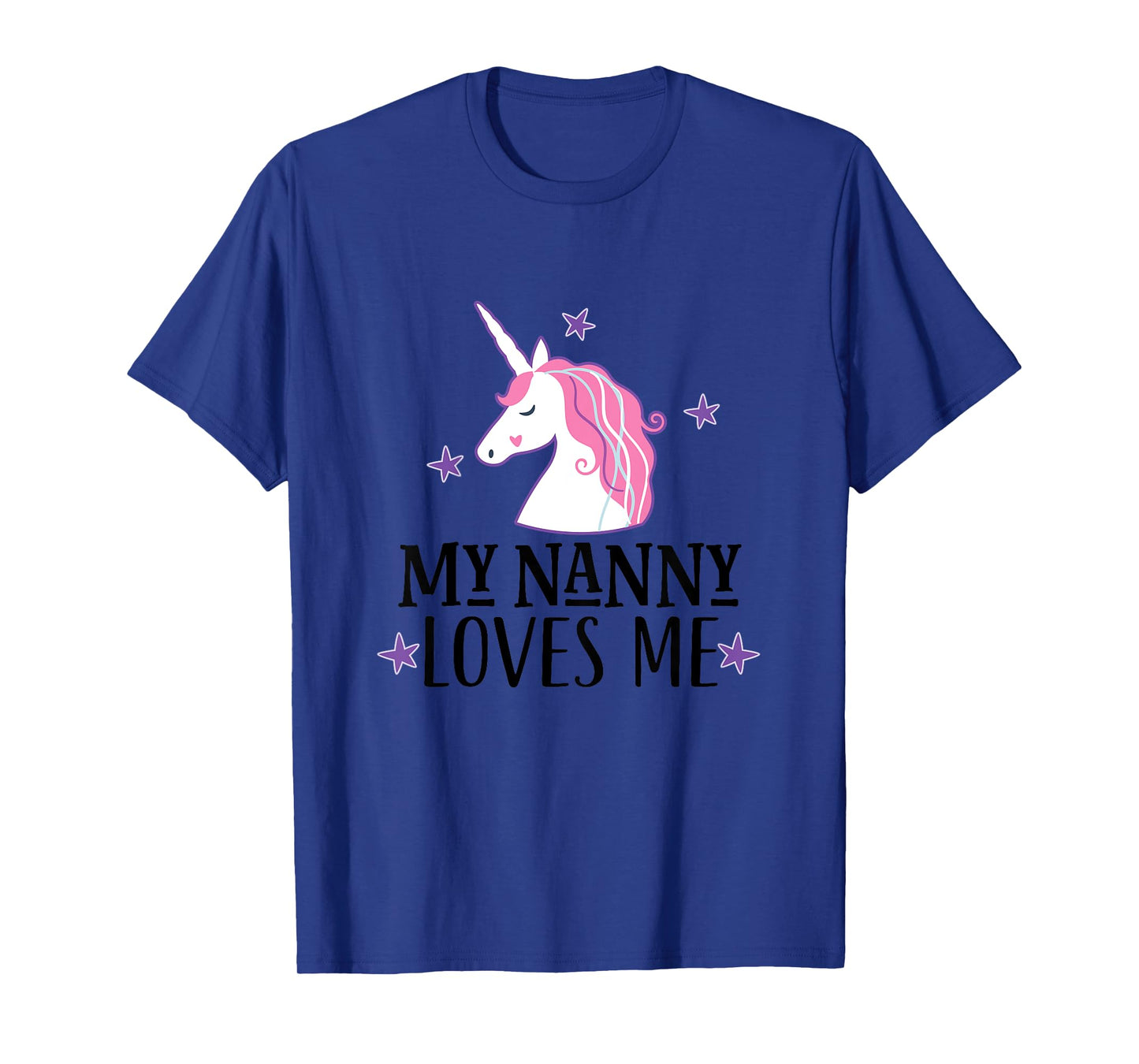 My Nanny Loves Me Unicorn Granddaughter T-Shirt