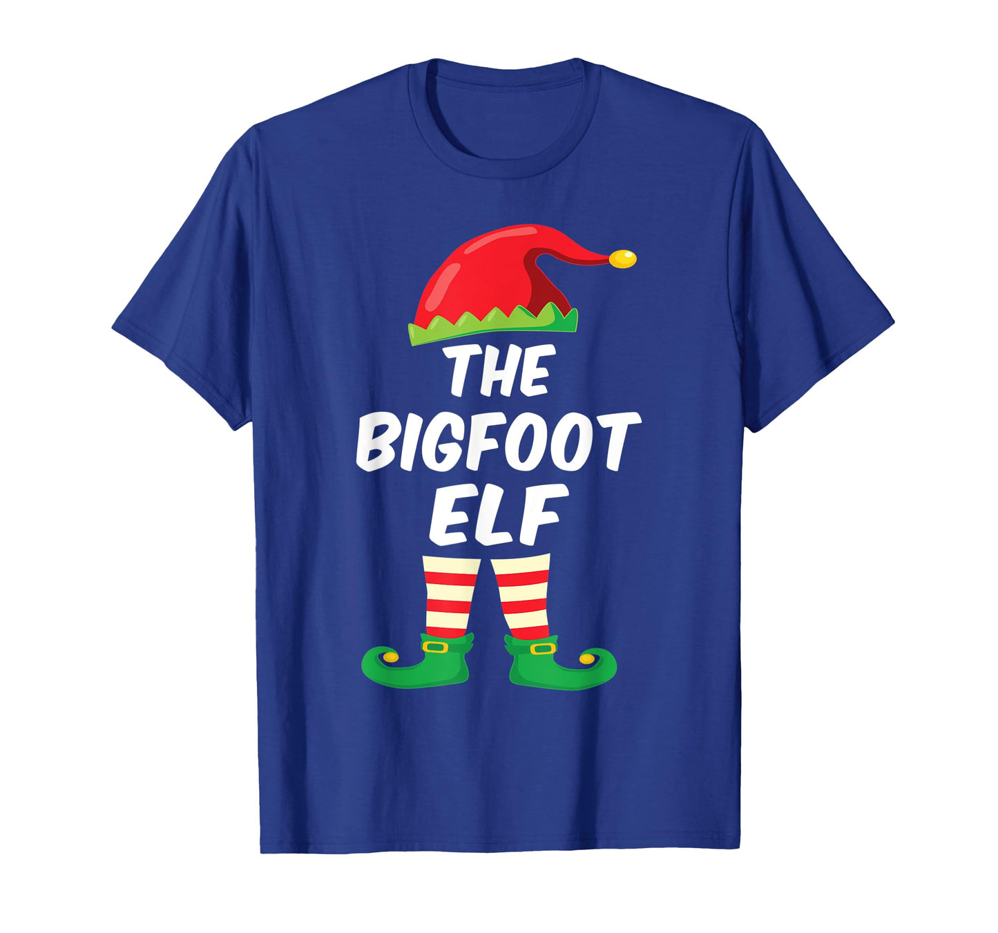 The Bigfoot Elf Family Matching Funny Christmas Costume T-Shirt