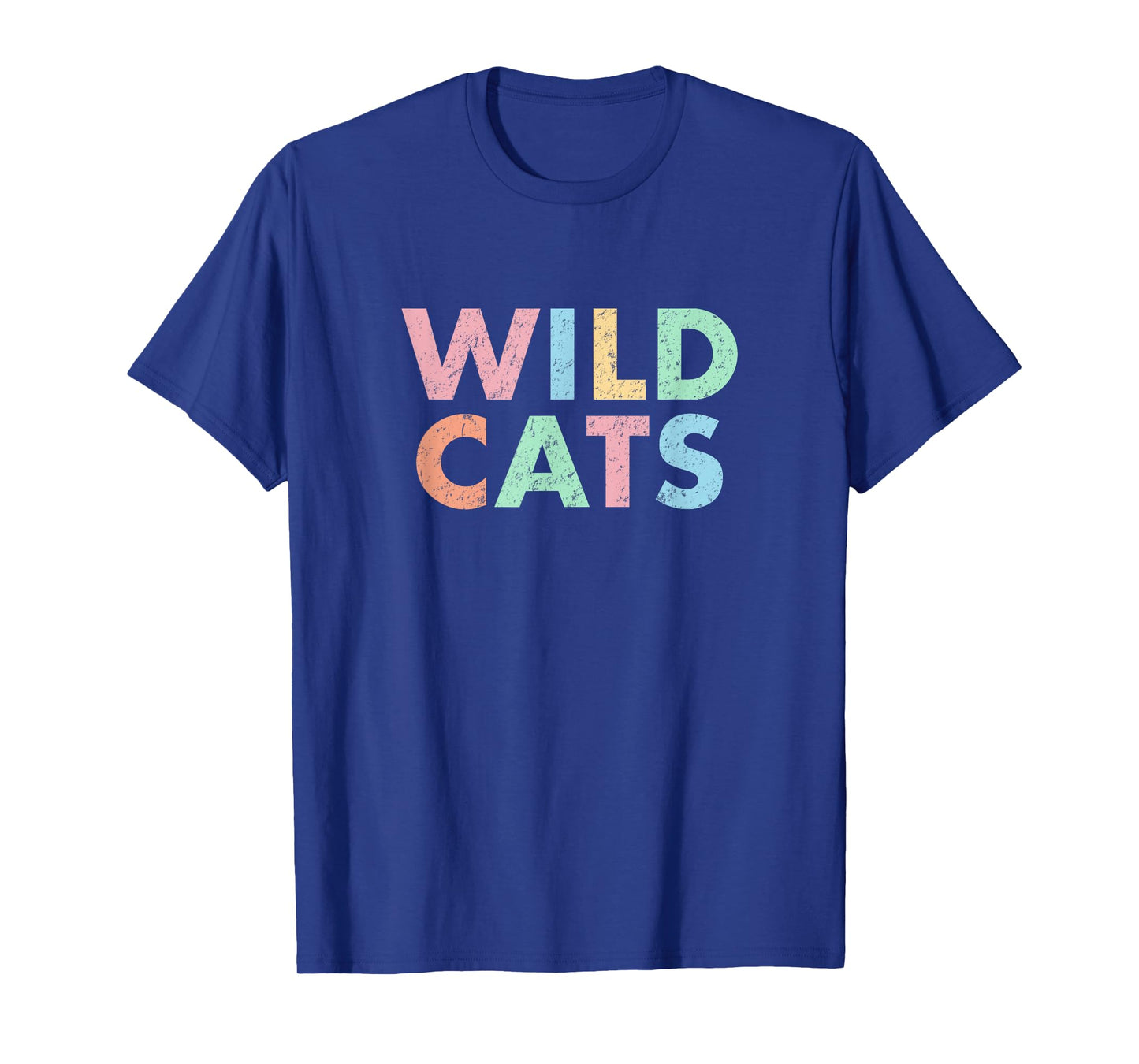 Wildcats Colorful School Sports Spirit Mascot Retro Wild Cat T-Shirt