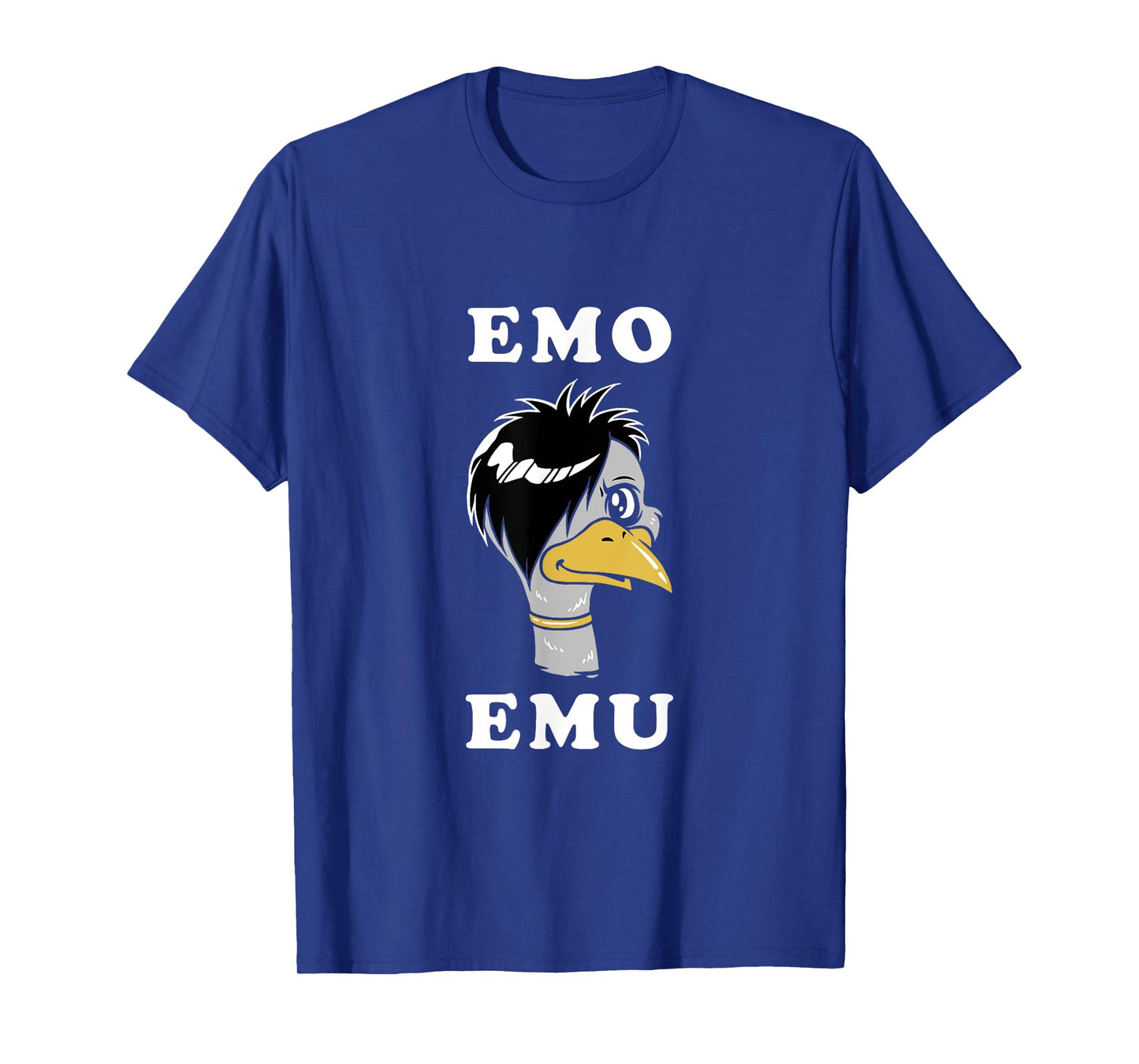 Emo Emu T-Shirt Funny Metal Gothic Emu Bird T-Shirt