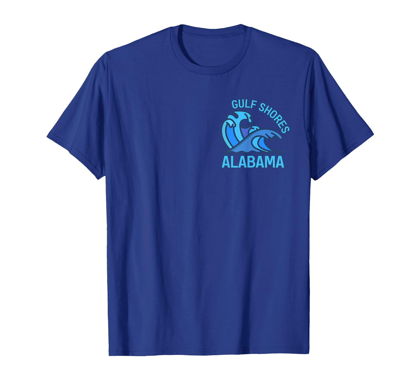 Graphic Gulf Shores Alabama Pocket Wave Souvenir T-Shirt