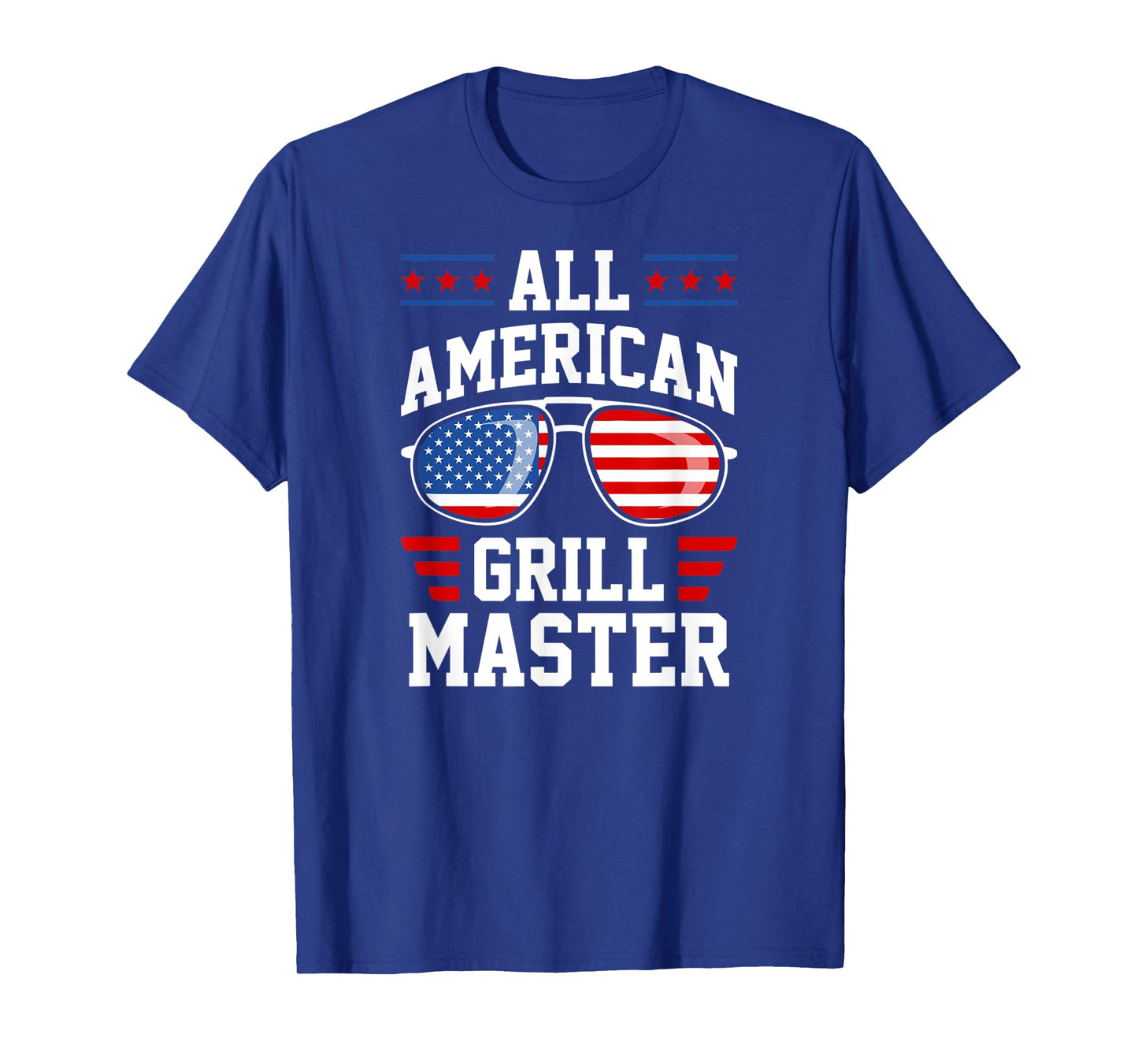 All-American Grill Master USA American Flag Patriotic Women Men T-Shirt