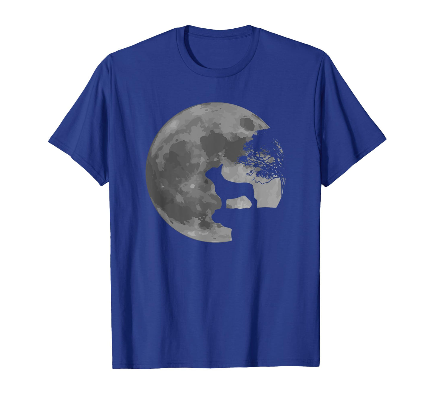 French Bulldog Dog Full Moon Howl Frenchie T-Shirt