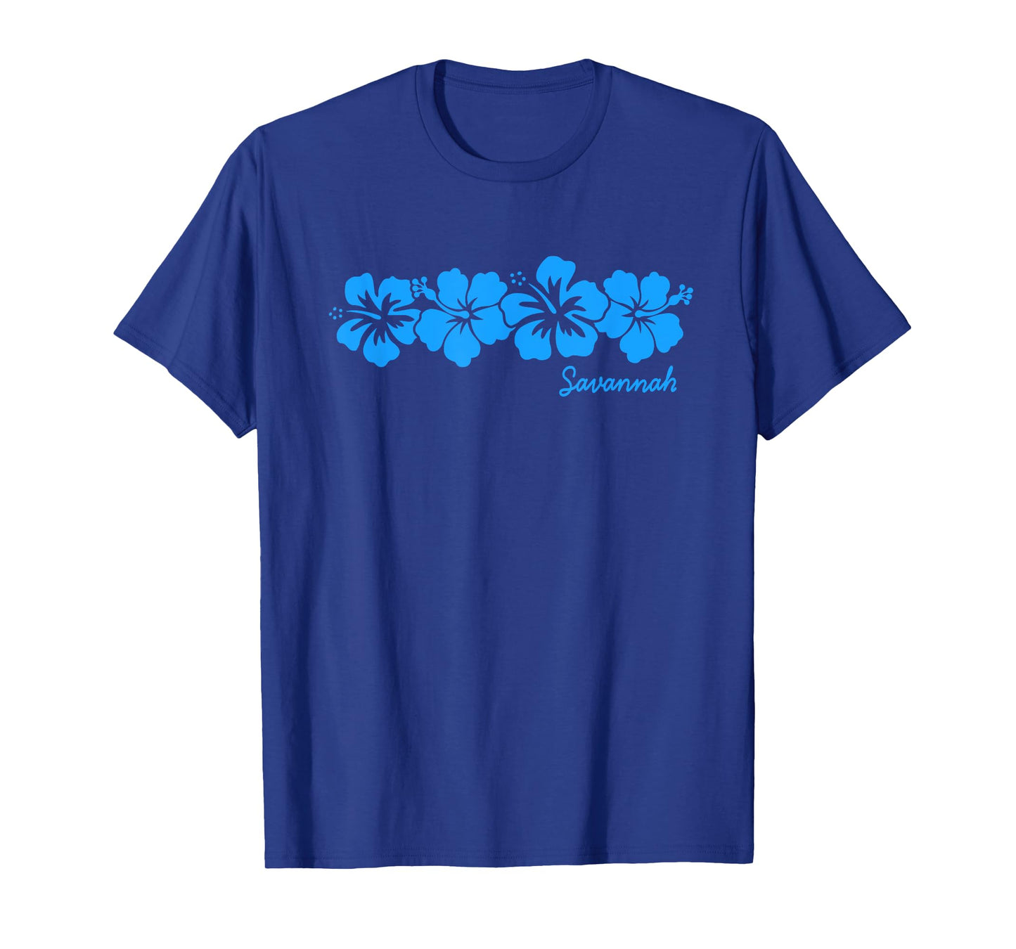 Savannah Georgia Hibiscus Flower Womens Souvenir Vacation T-Shirt