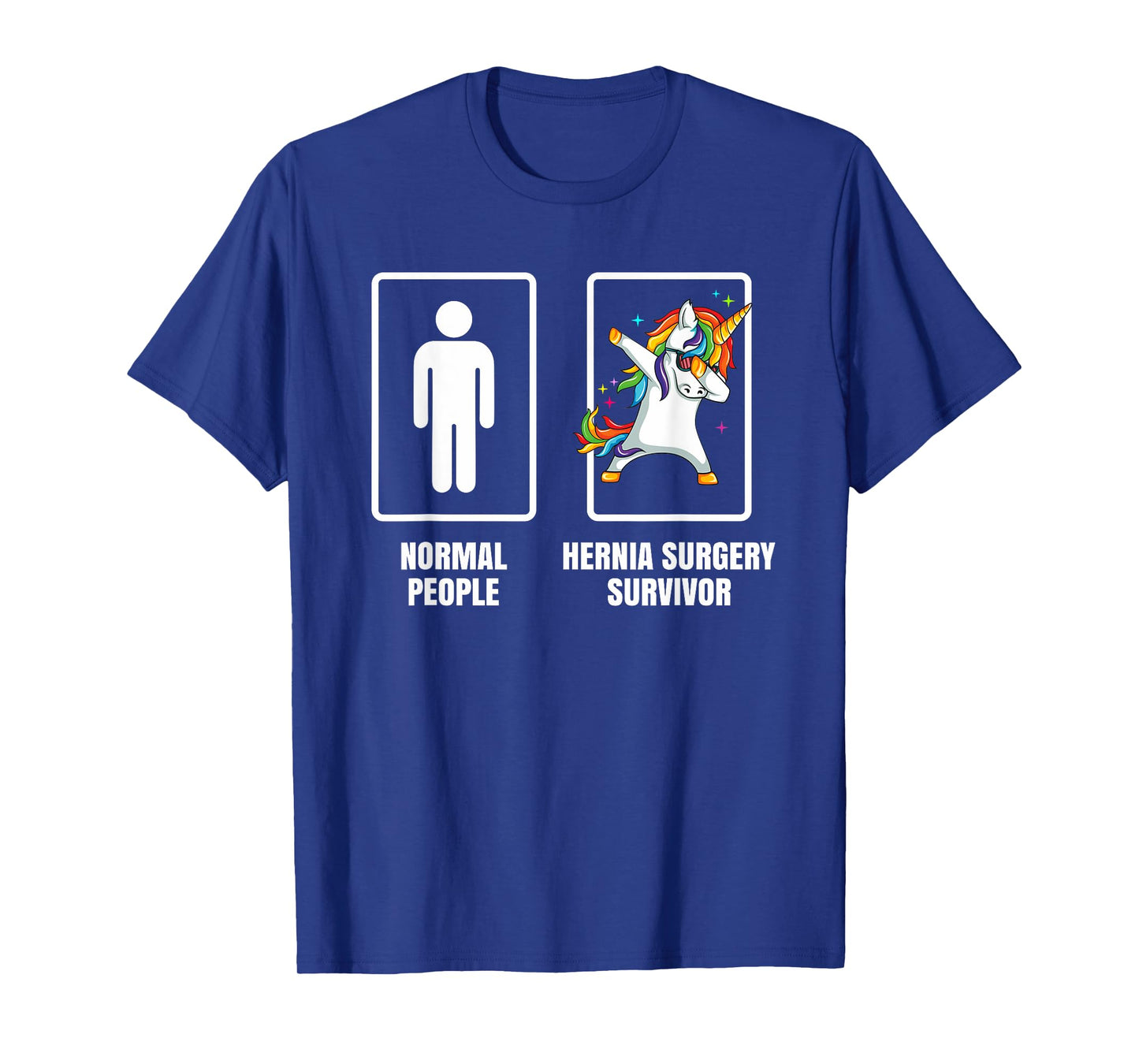 Dabbing Unicorn Hernia Surgery Survivor Recovery Get Well T-Shirt