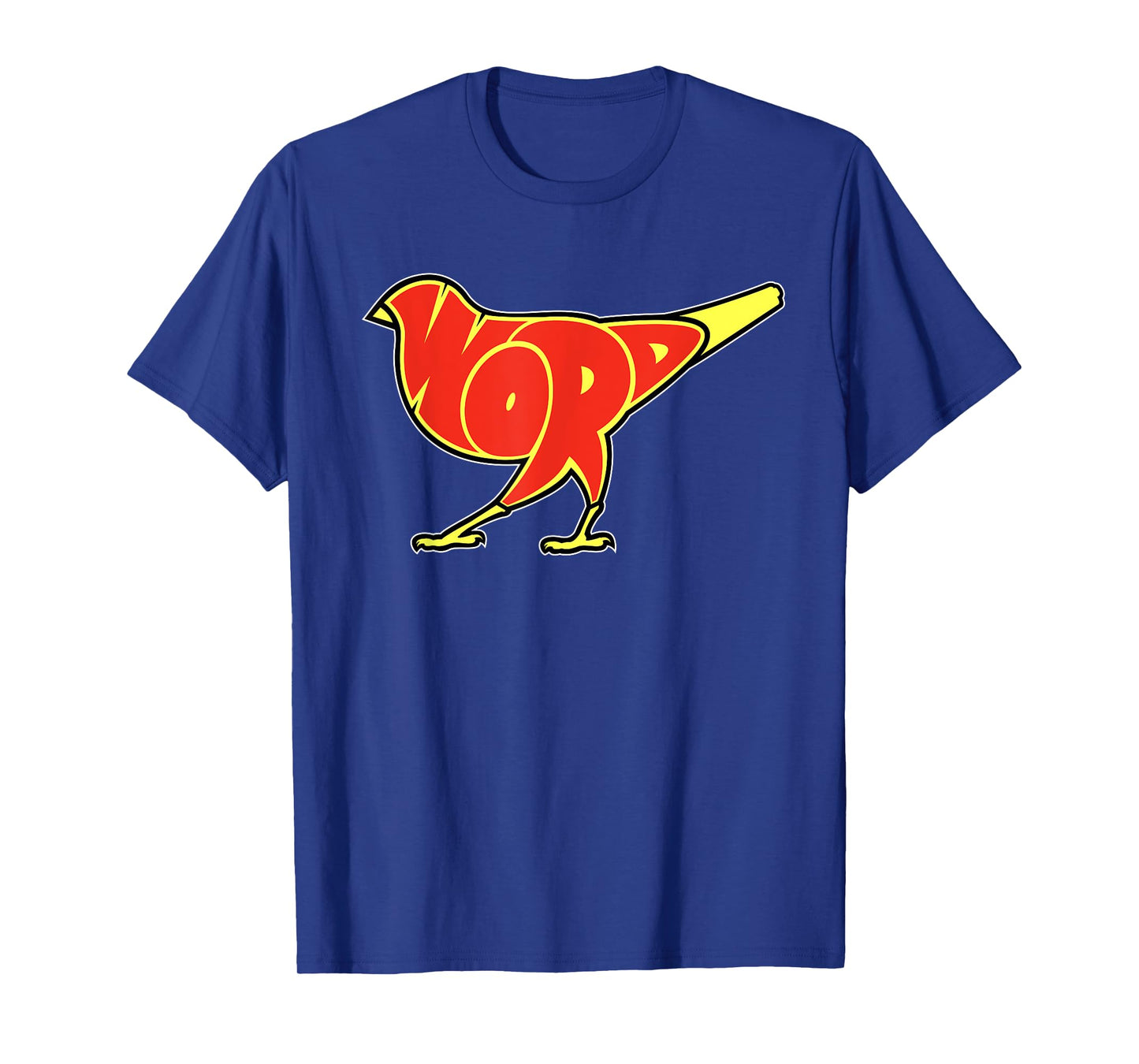 Taran Lopez Art Bird is the Word Unisex-Adults Black Cotton, Polyester Blend Modern Letter Print T-Shirt Small