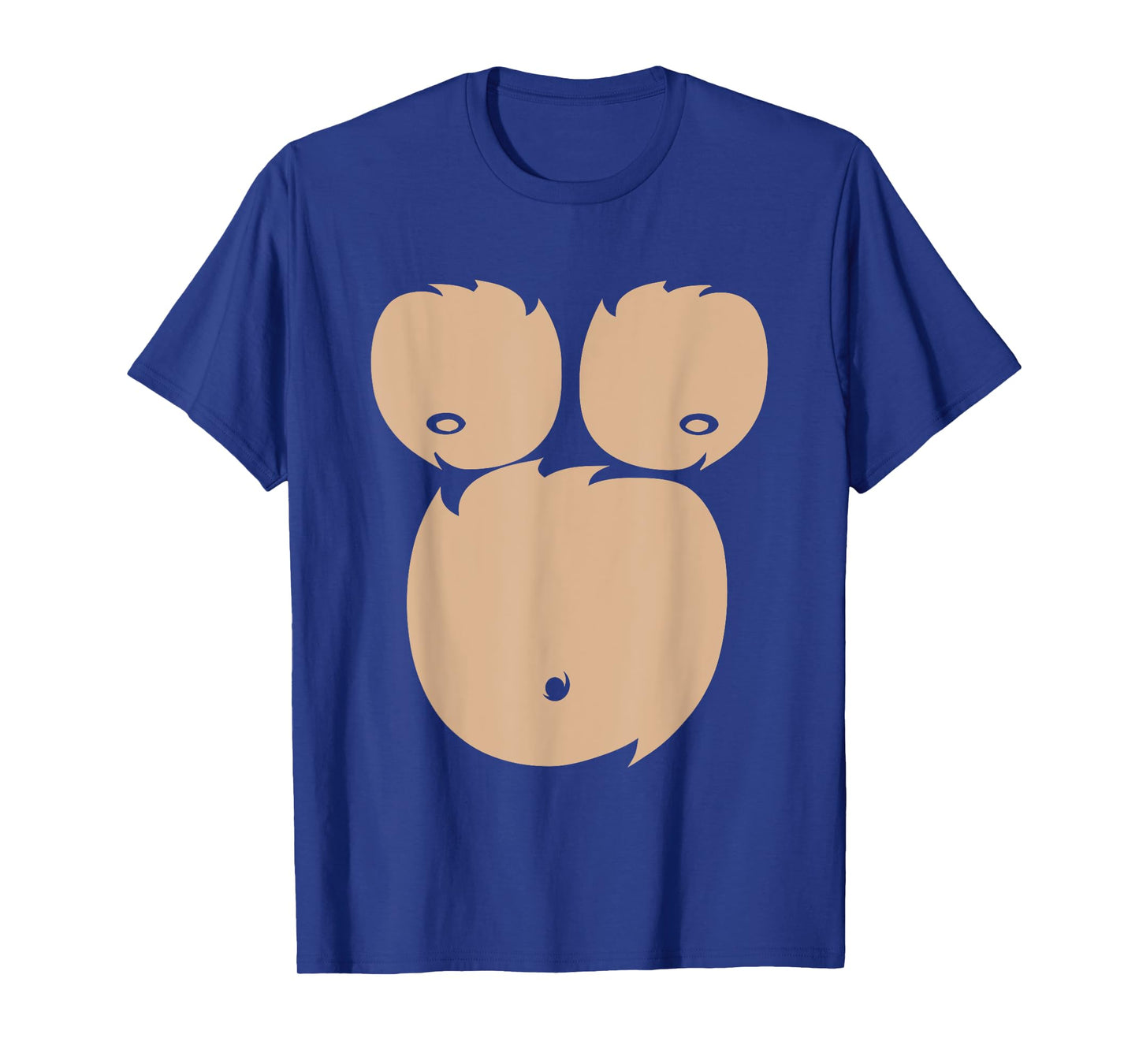 Monkey Chest Funny Easy Halloween Costume T-Shirt