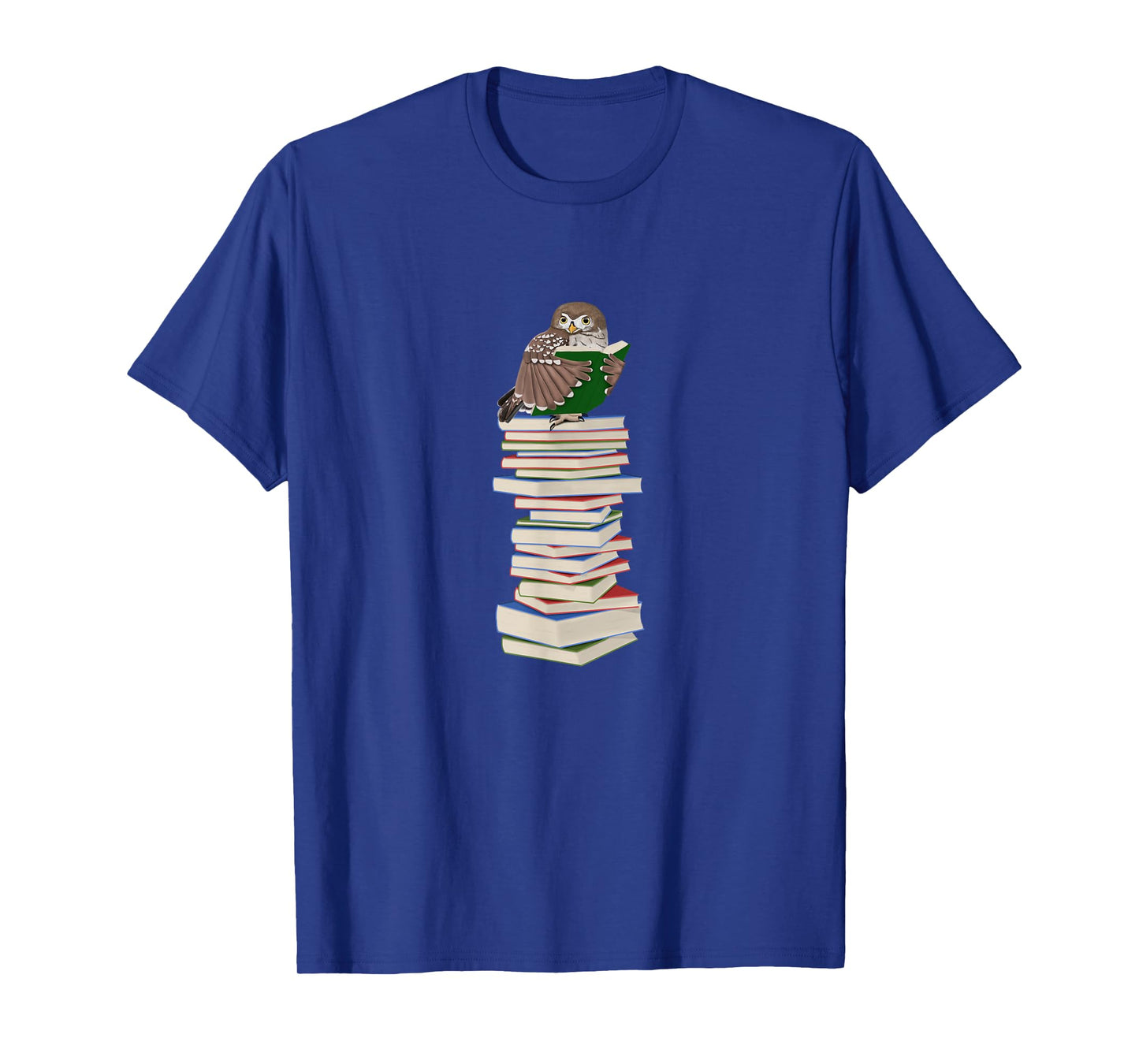 Owl with Books Bird Birdlover Birdwatcher Animal Biologist T-Shirt