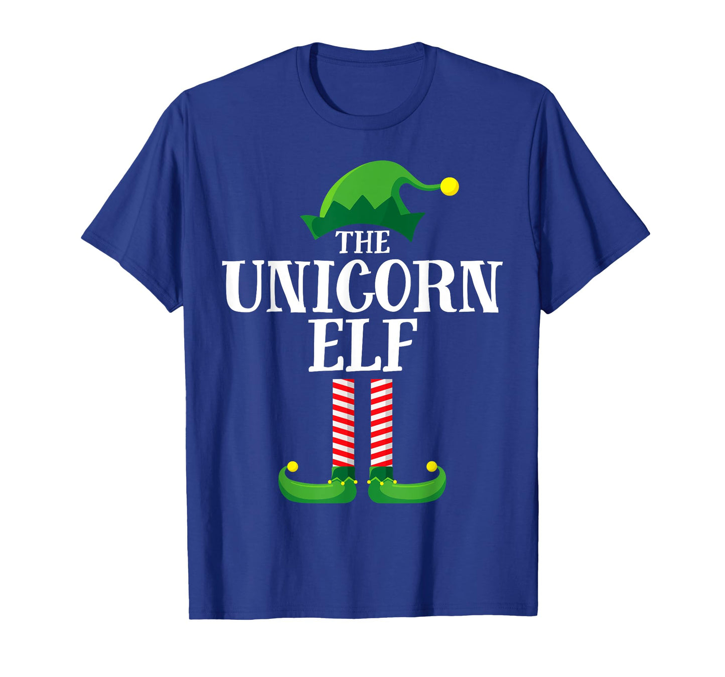 Unicorn Elf Matching Family Group Christmas Party Pyjamas T-Shirt