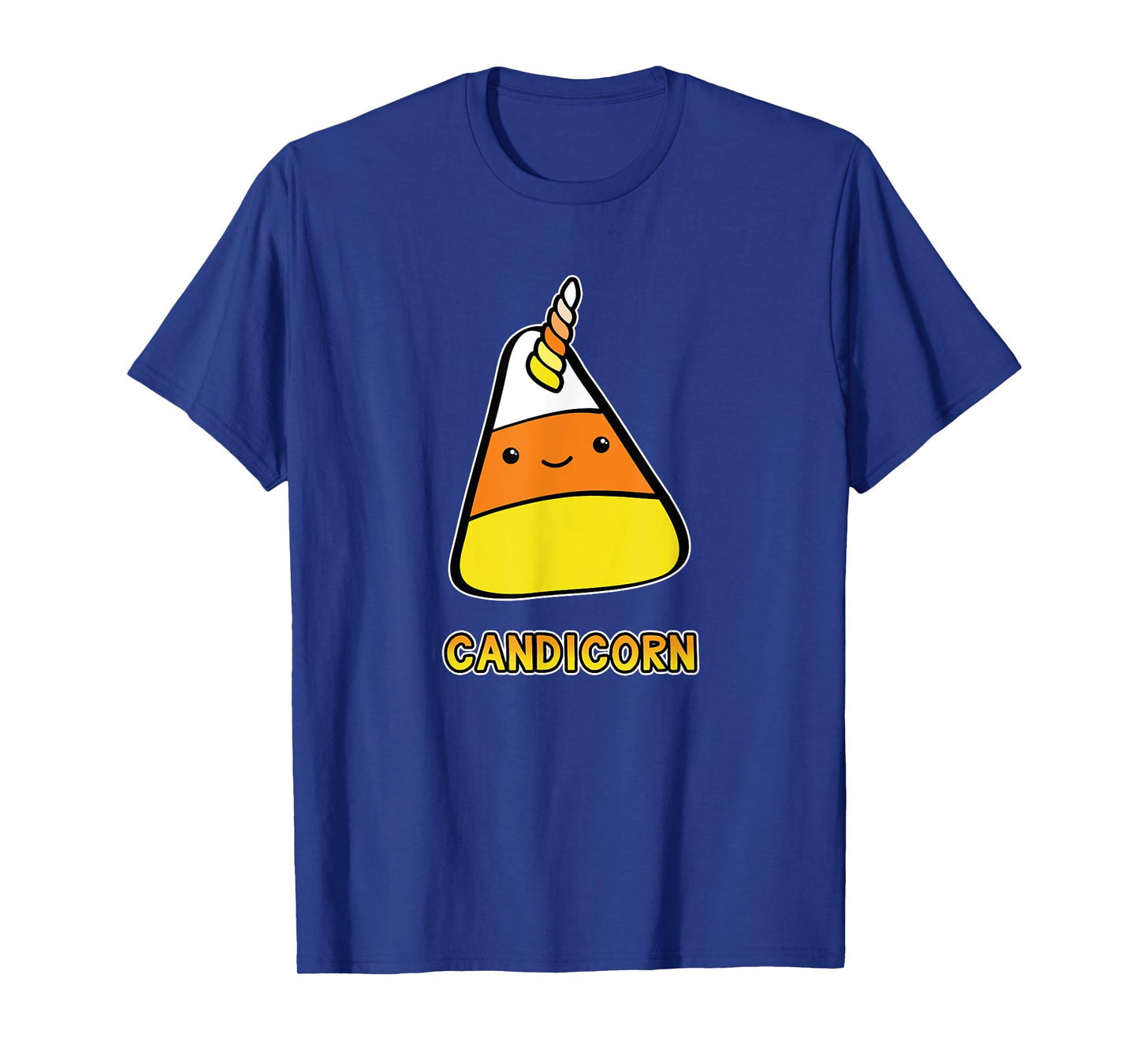 Candy Corn Kawaii Halloween Unicorn Pun Candicorn T-Shirt