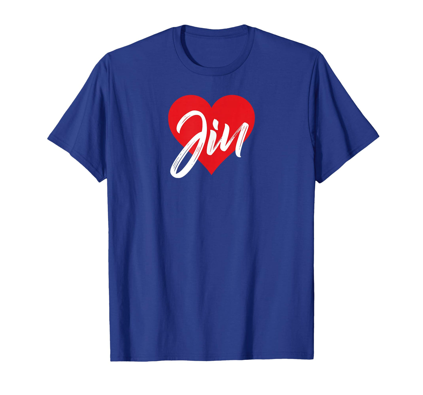 I Love Jin First Name Tshirt I Heart Named T-Shirt