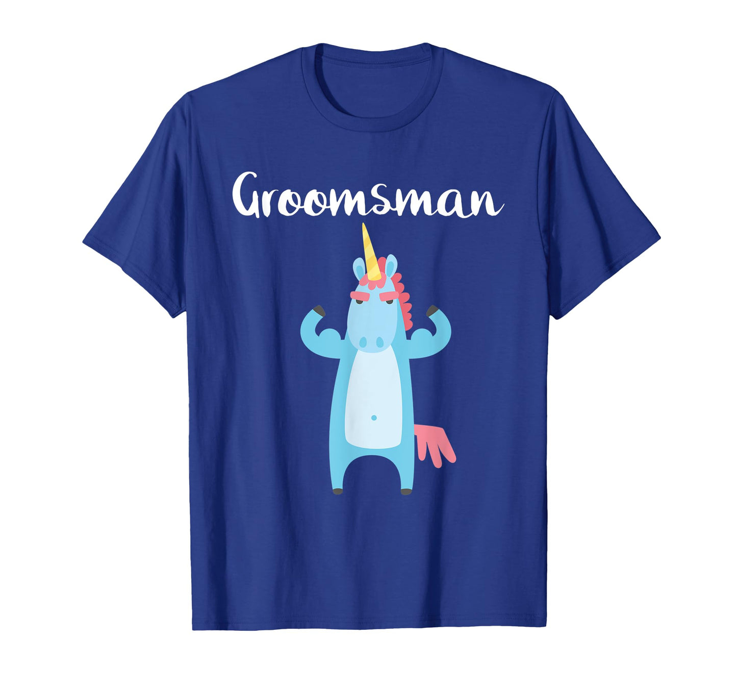 Mens Groomsman Unicorn Outfit Bachelor Party Funny Wedding Gift T-Shirt