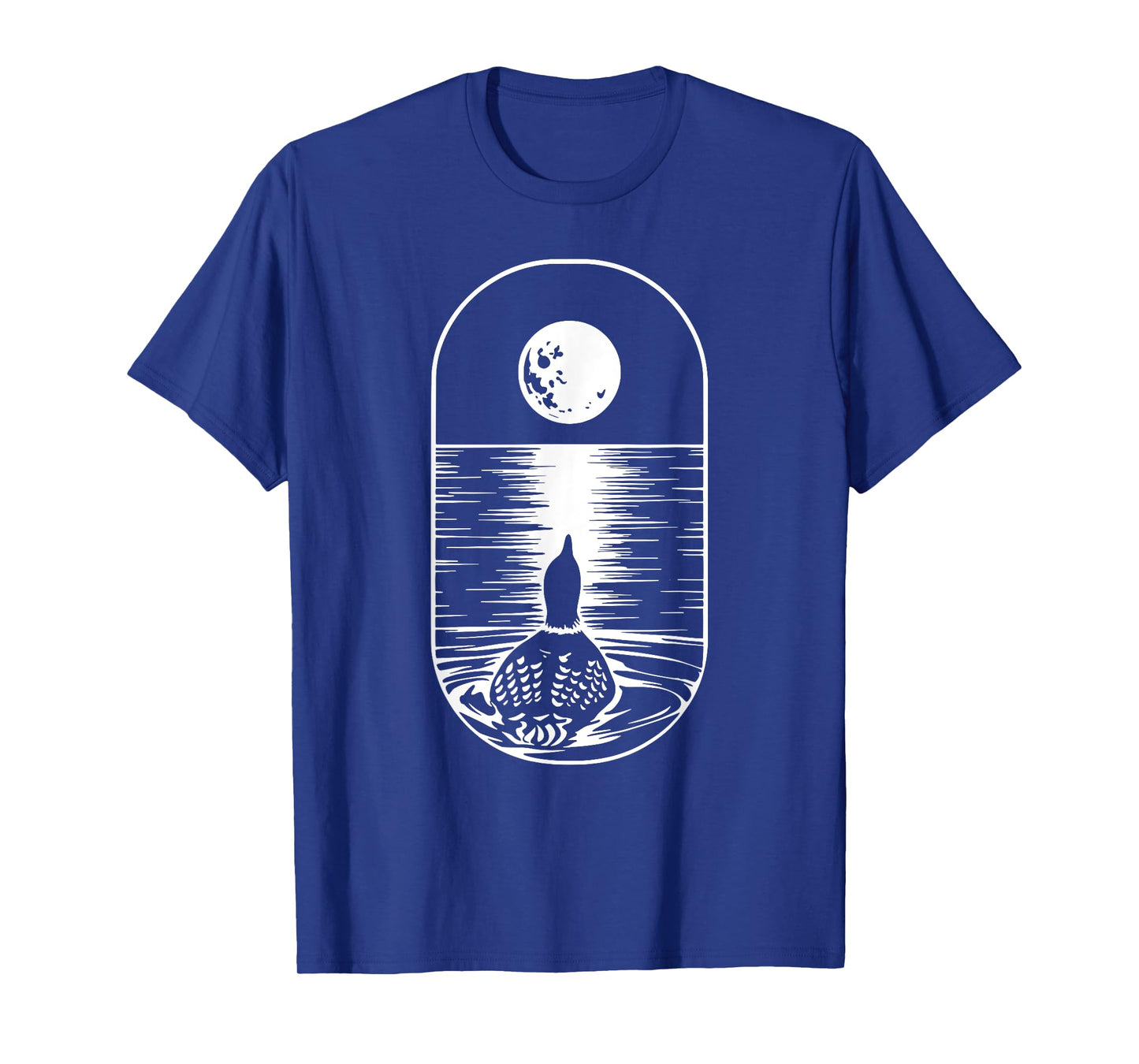 Loon and the Moon Common Loon Minnesota Lake Loon T-Shirt