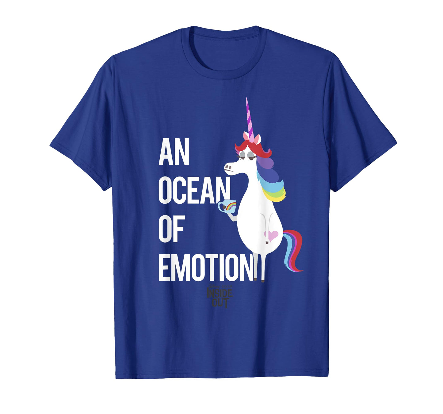 Disney Pixar Inside Out Unicorn An Ocean Of Emotion Logo T-Shirt