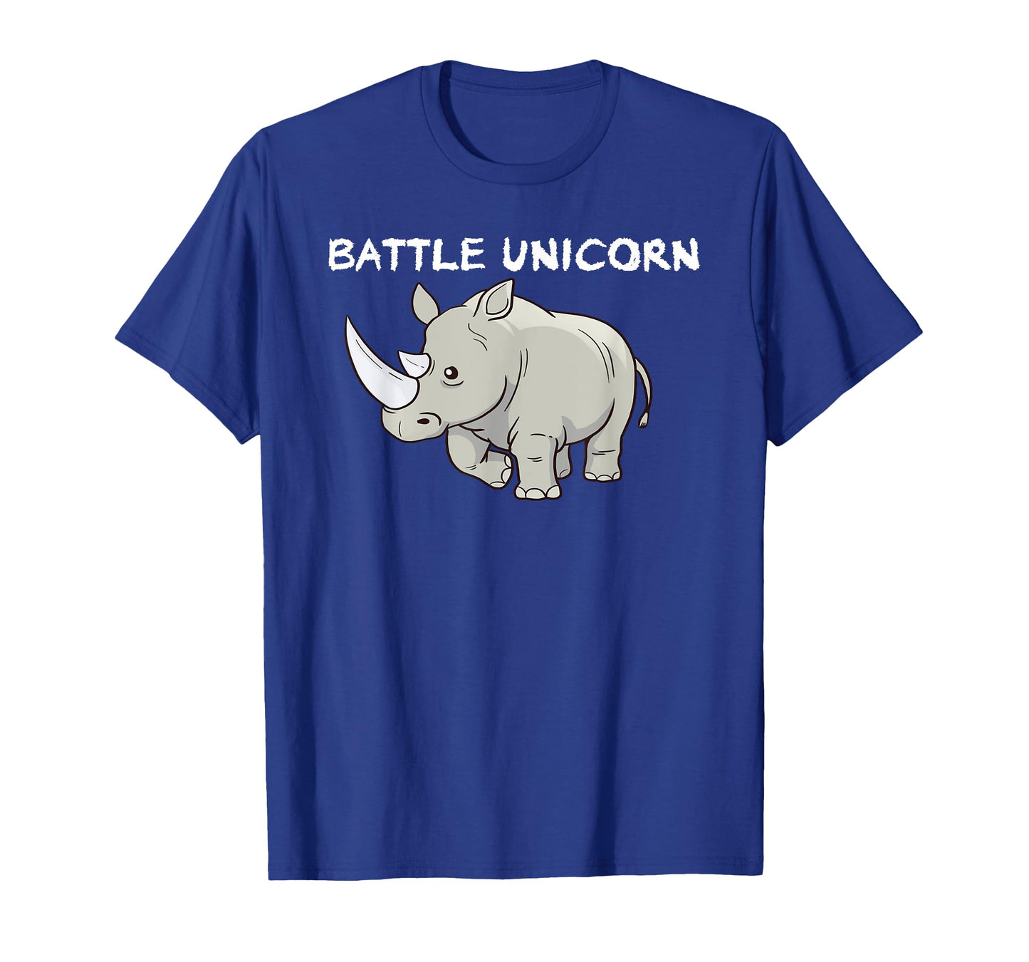 Battle Unicorn Awesome Funny Cute Unicorn Rhino Tee Nerdy T-Shirt
