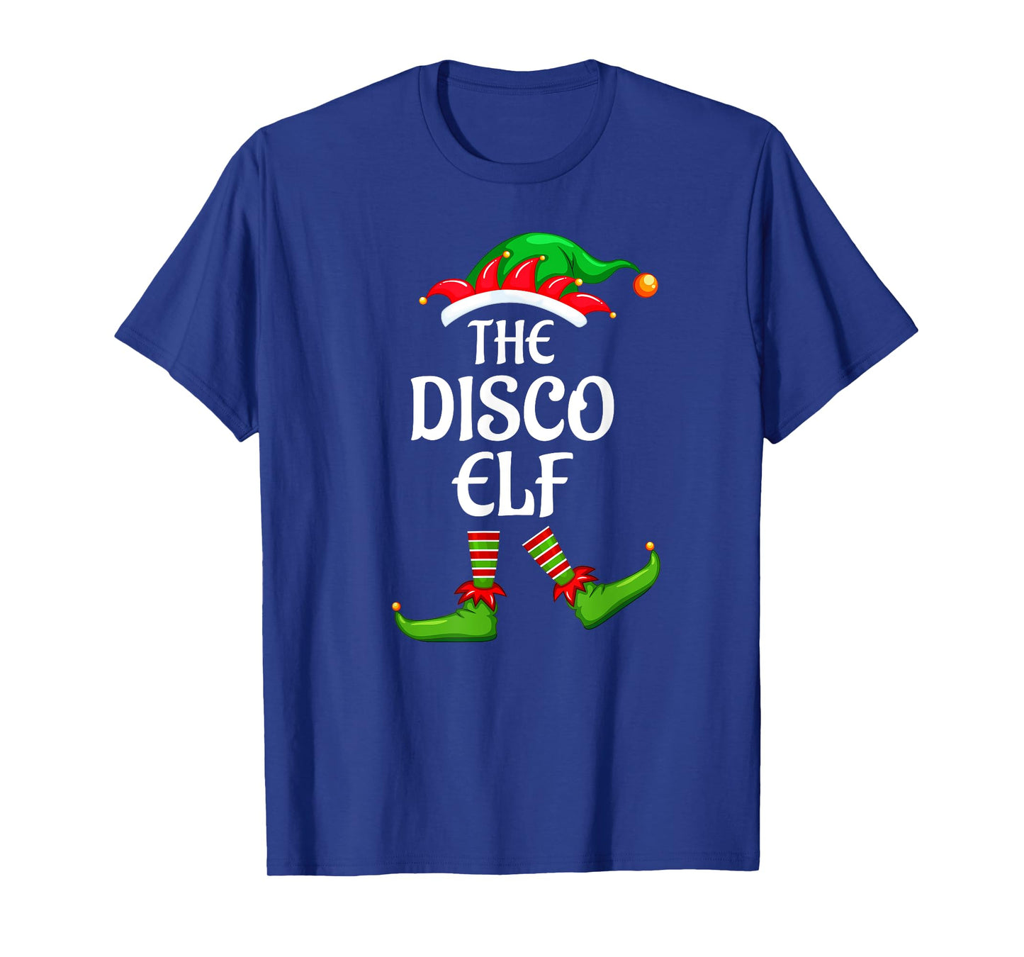 Disco Elf Matching Family Group Christmas Party T-Shirt