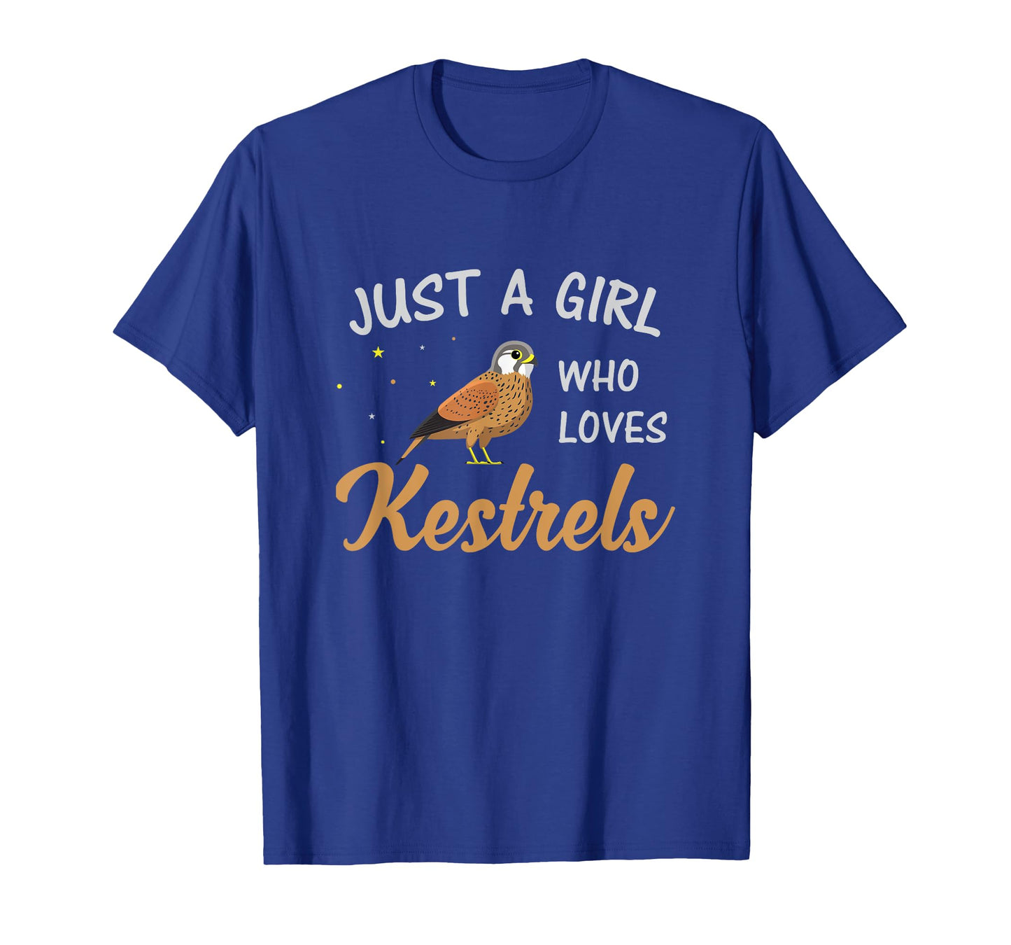 Just A Girl Who Loves Kestrels Birds Birding Kestrel Lover T-Shirt