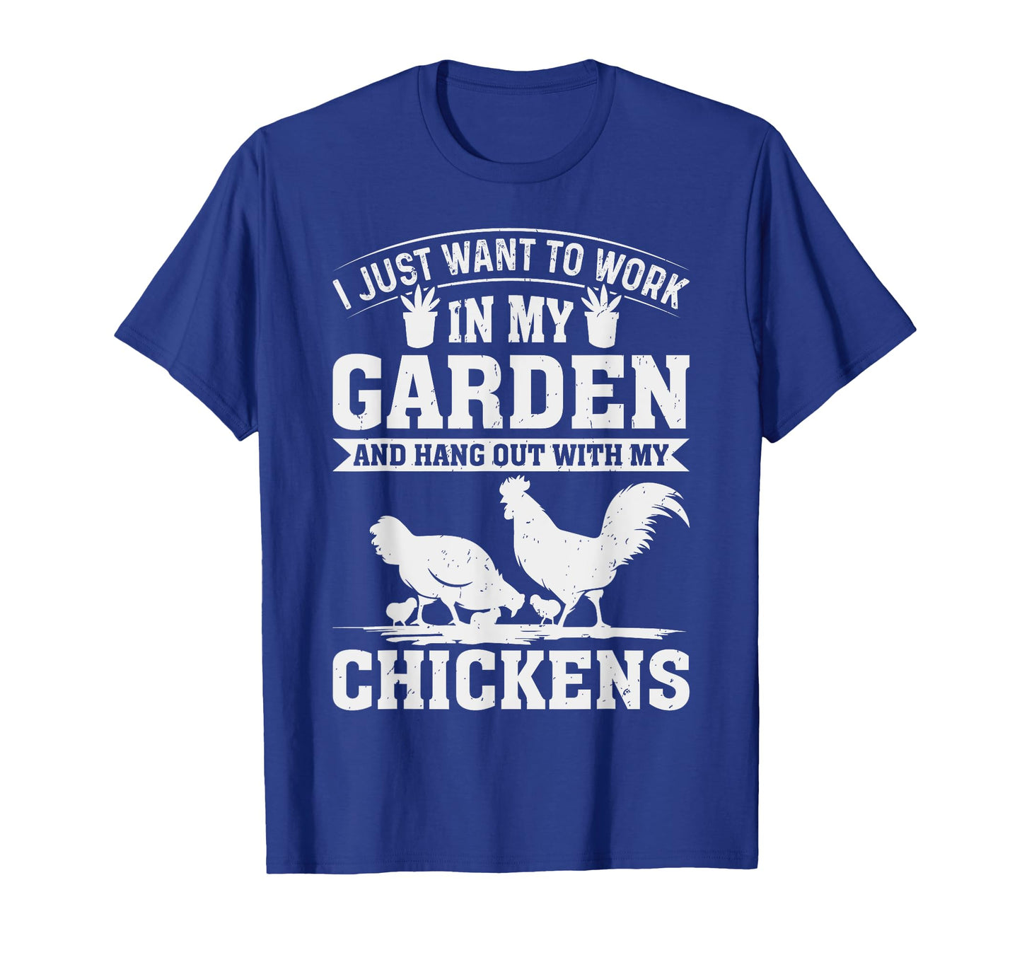 Garden and Chicken Hangout Funny Chicken Gifts for Men T-Shirt